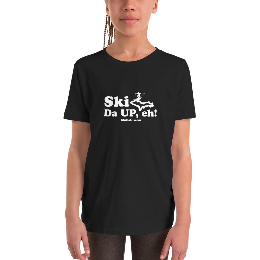 Ski Da UP, Eh! Logo Youth Short Sleeve T-Shirt - Image 2