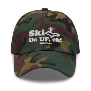 Ski Da UP, eh! Logo Dad hat