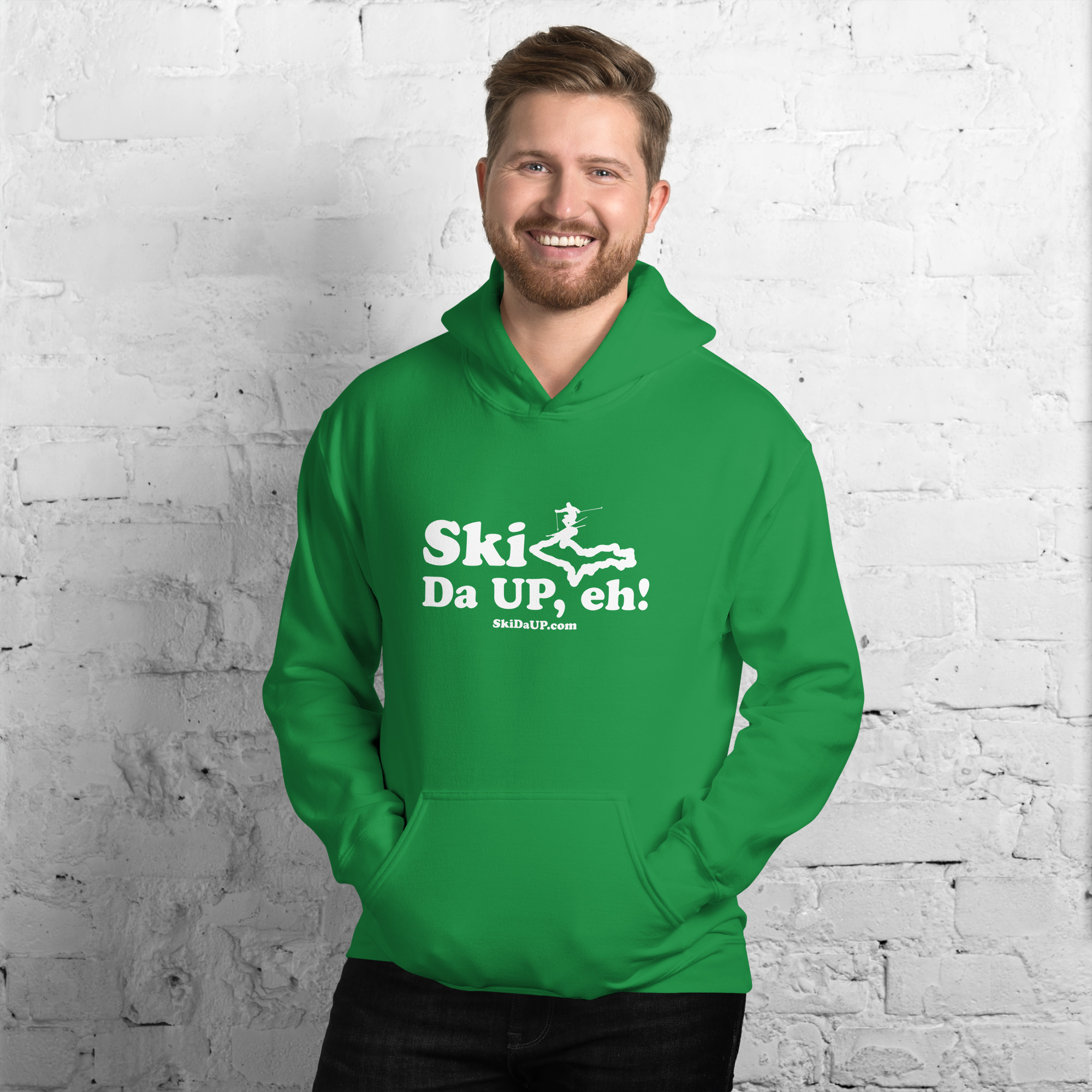 Ski Da UP, Eh! Unisex Hoodie