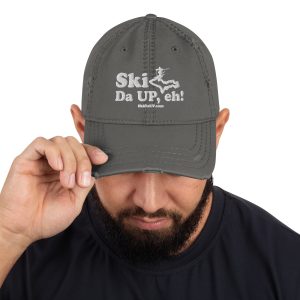 Ski Da UP, eh! Distressed Dad Hat