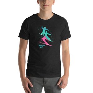 Ski Da UP Retro Skiers Unisex t-shirt