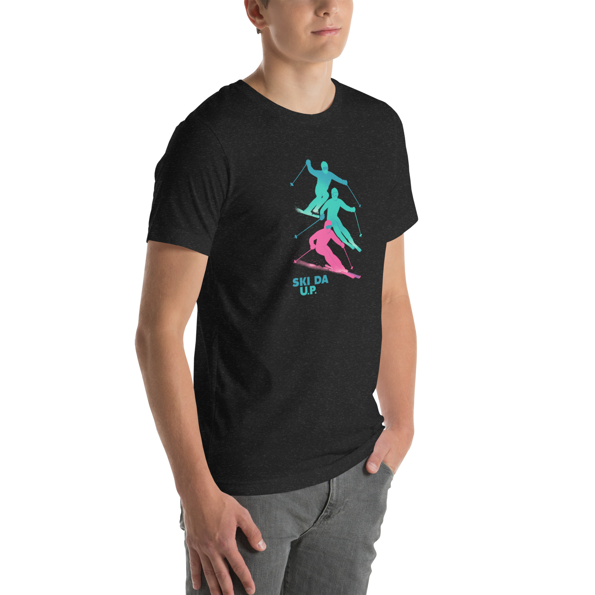Ski Da UP Retro Skiers Unisex t-shirt - Image 6