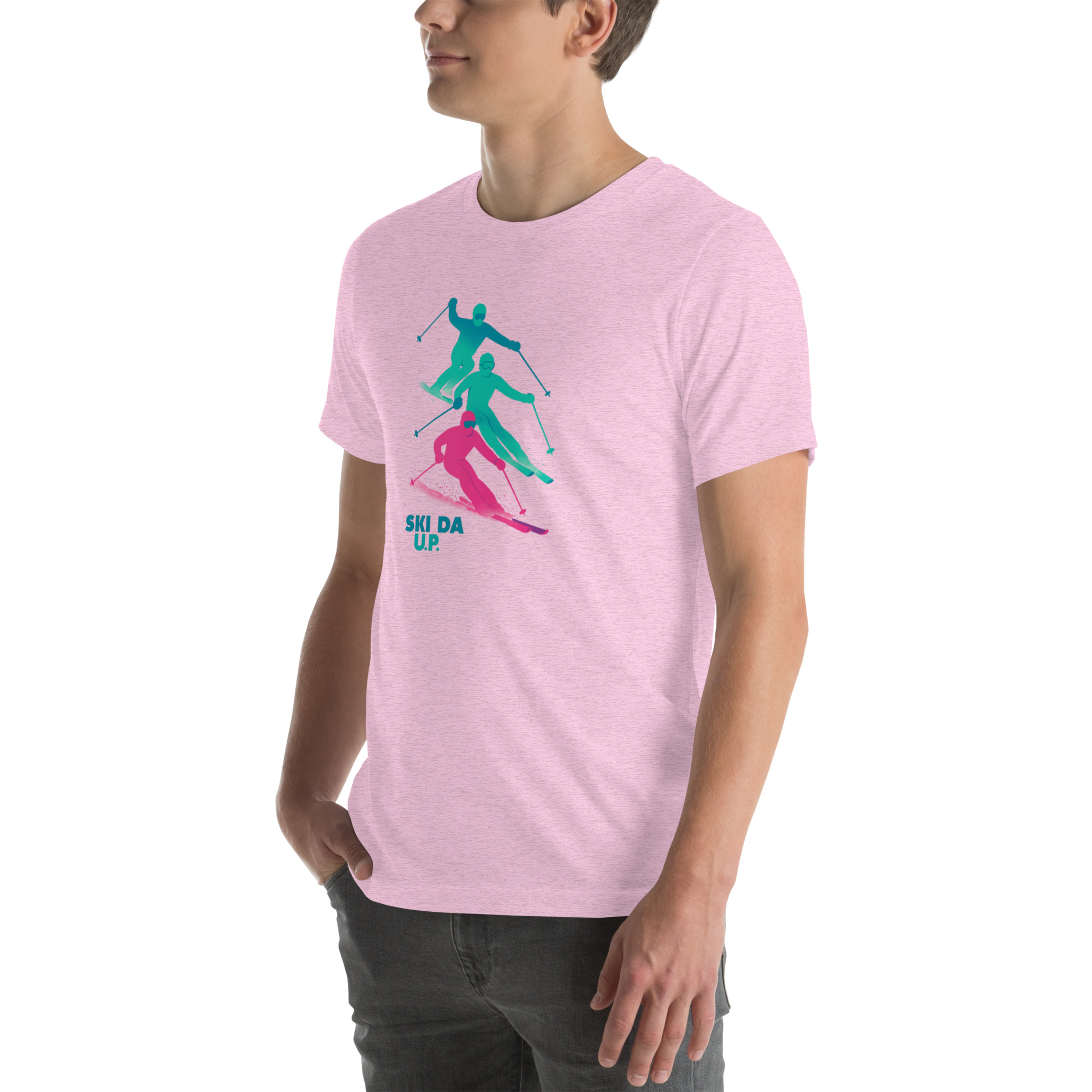 Ski Da UP Retro Skiers Unisex t-shirt - Image 16