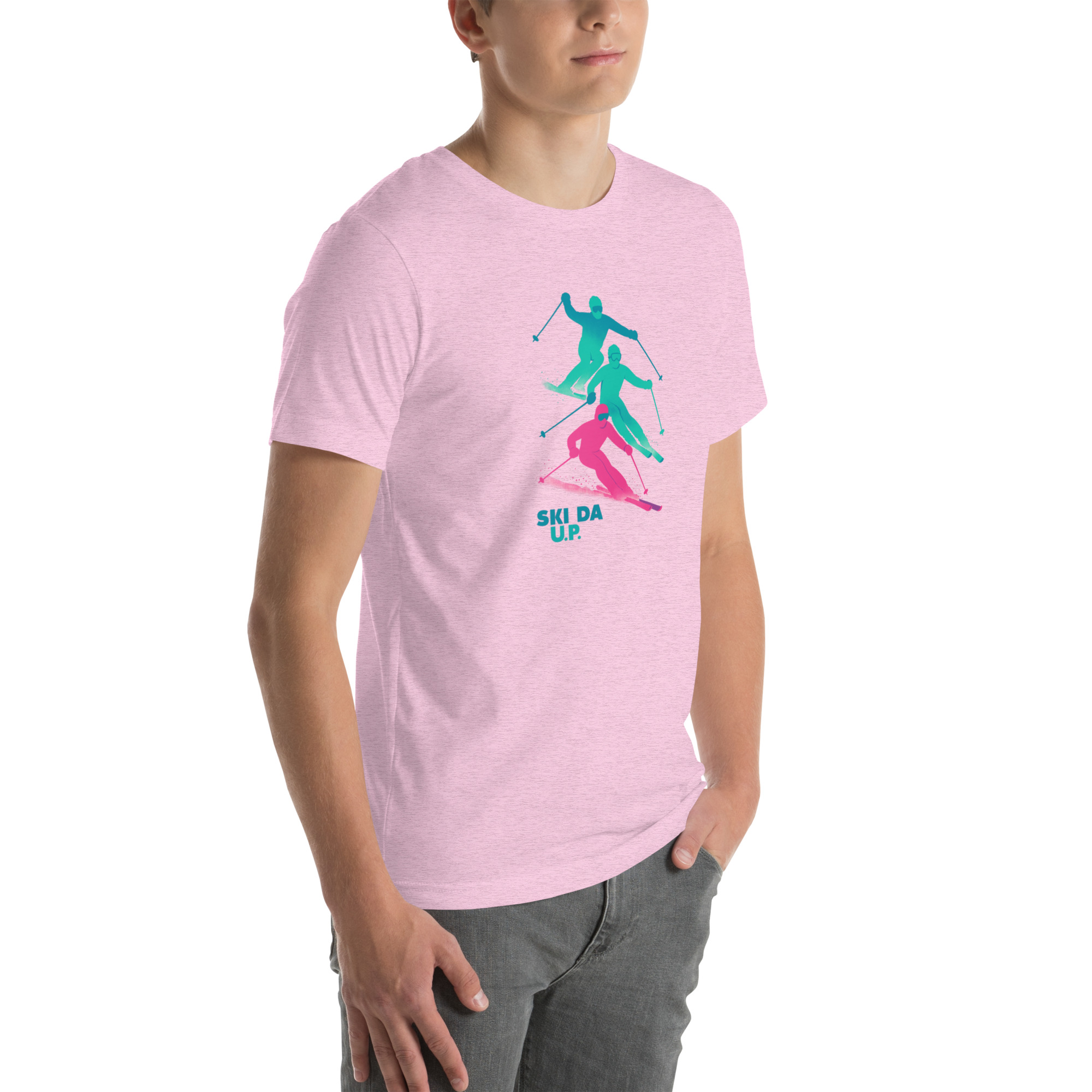 Ski Da UP Retro Skiers Unisex t-shirt - Image 18