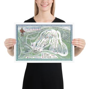 Ski Da UP Logger Map Poster