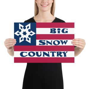 Big Snow Country Flag Poster