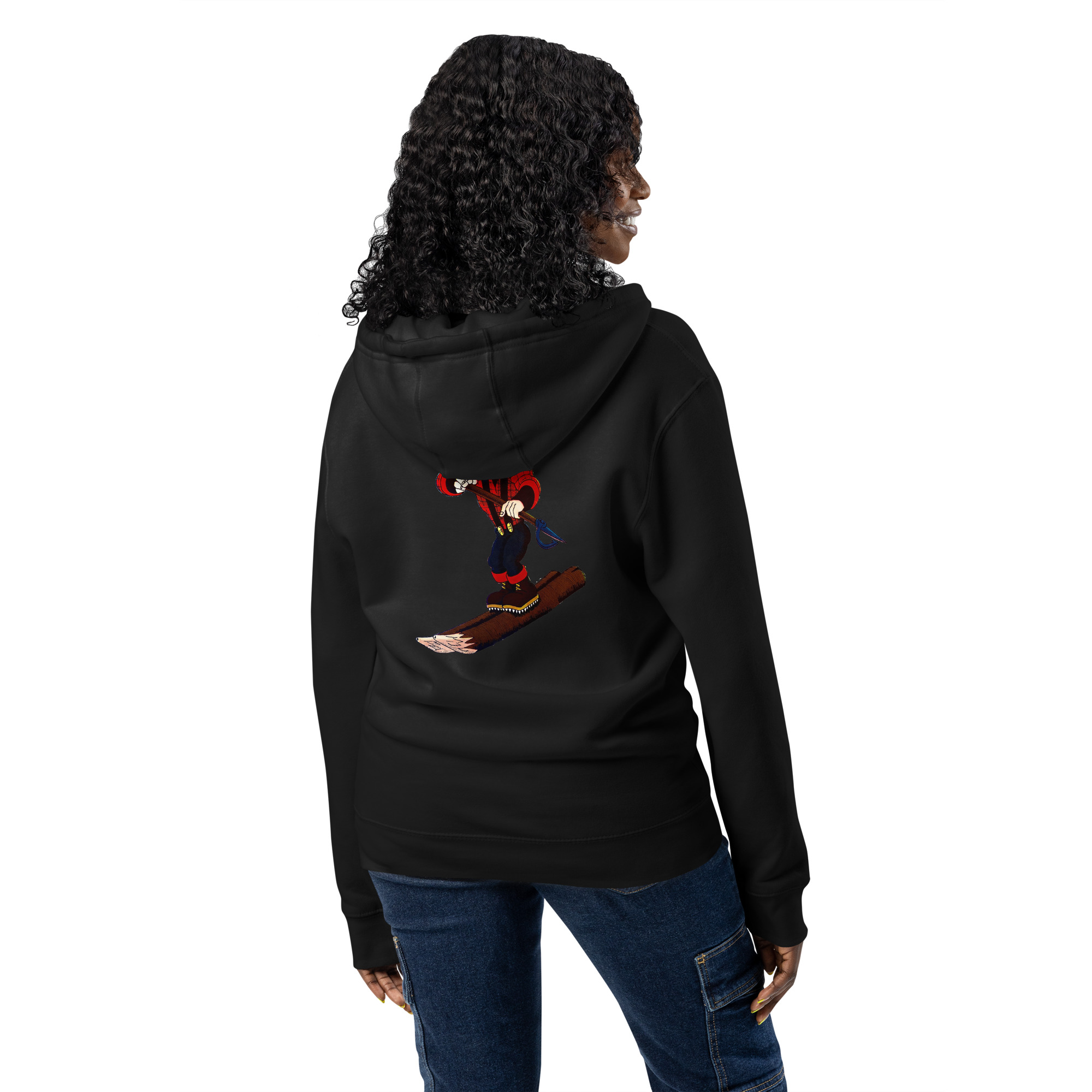 Ski Da UP Logger Premium full zip hoodie - Image 2