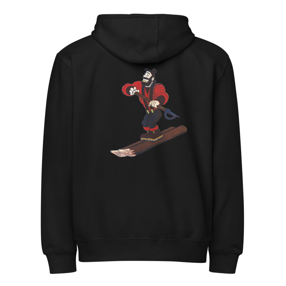 Ski Da UP Logger Premium full zip hoodie - Image 4