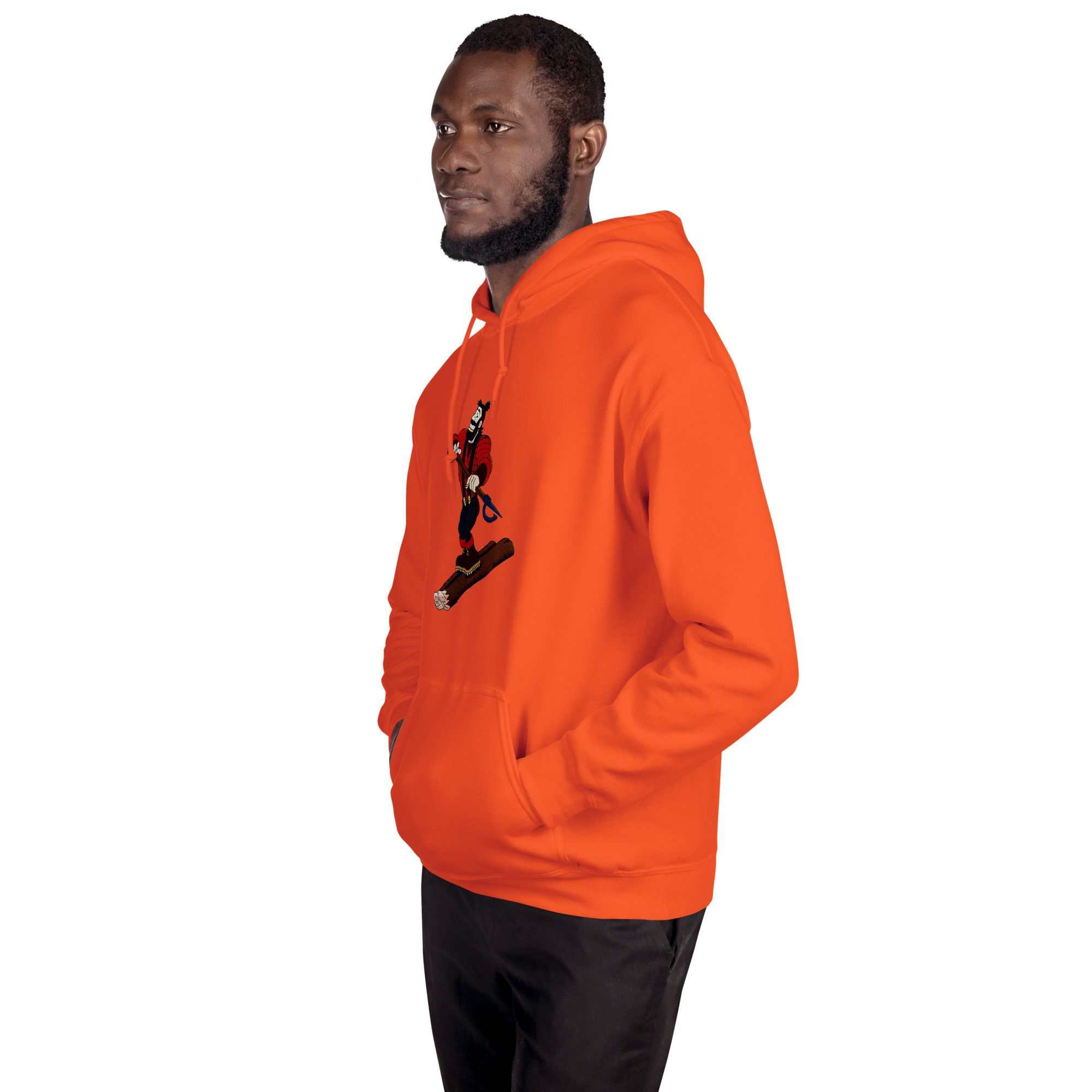 Ski Da UP Hunter Orange Unisex Hoodie - Image 2
