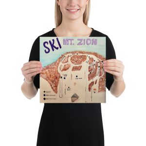 Ski Da UP Mt. Zion Map Poster