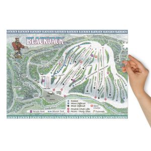 Ski Da UP Logger Jigsaw puzzle with tin