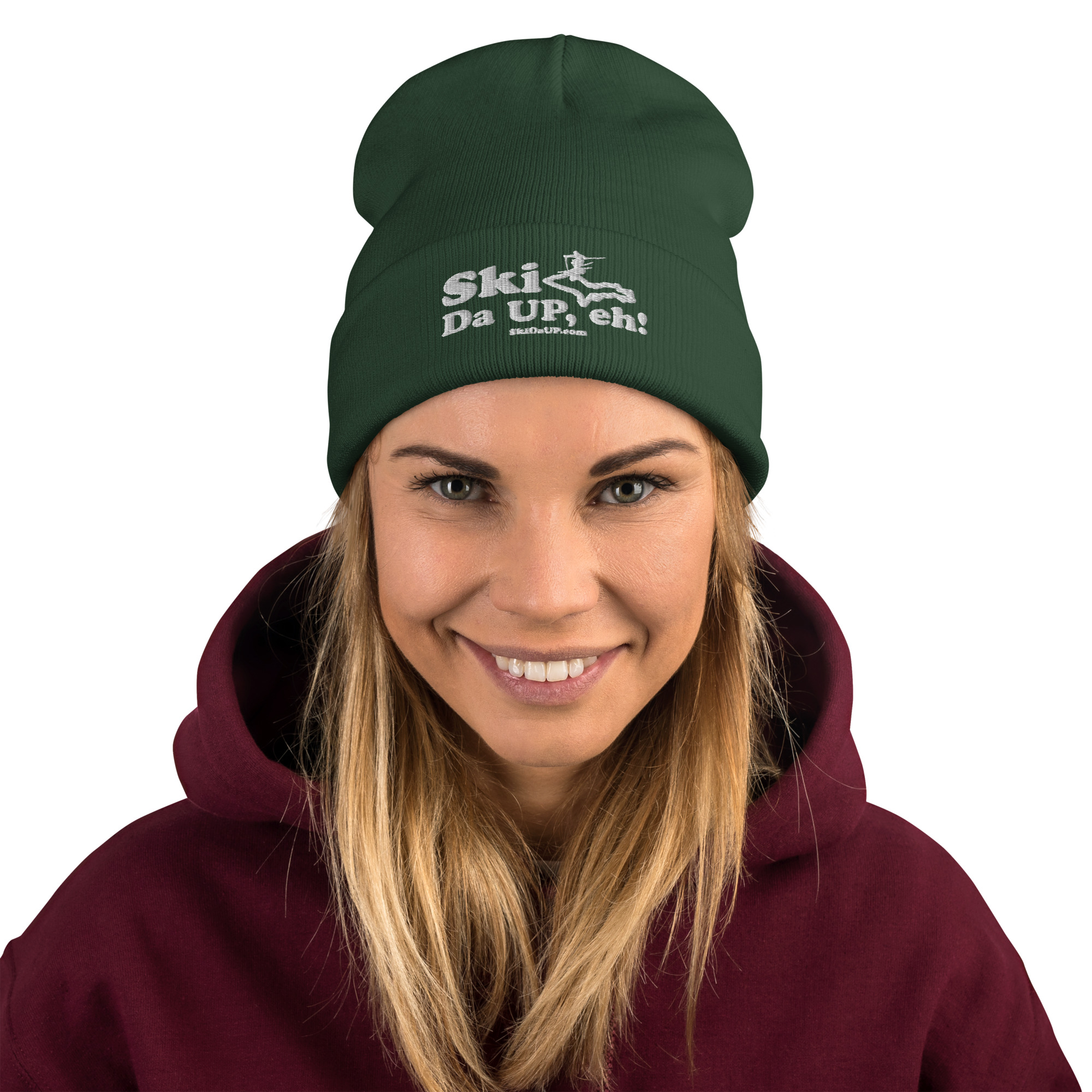 Ski Da UP, eh! Logo Embroidered Beanie - Image 2