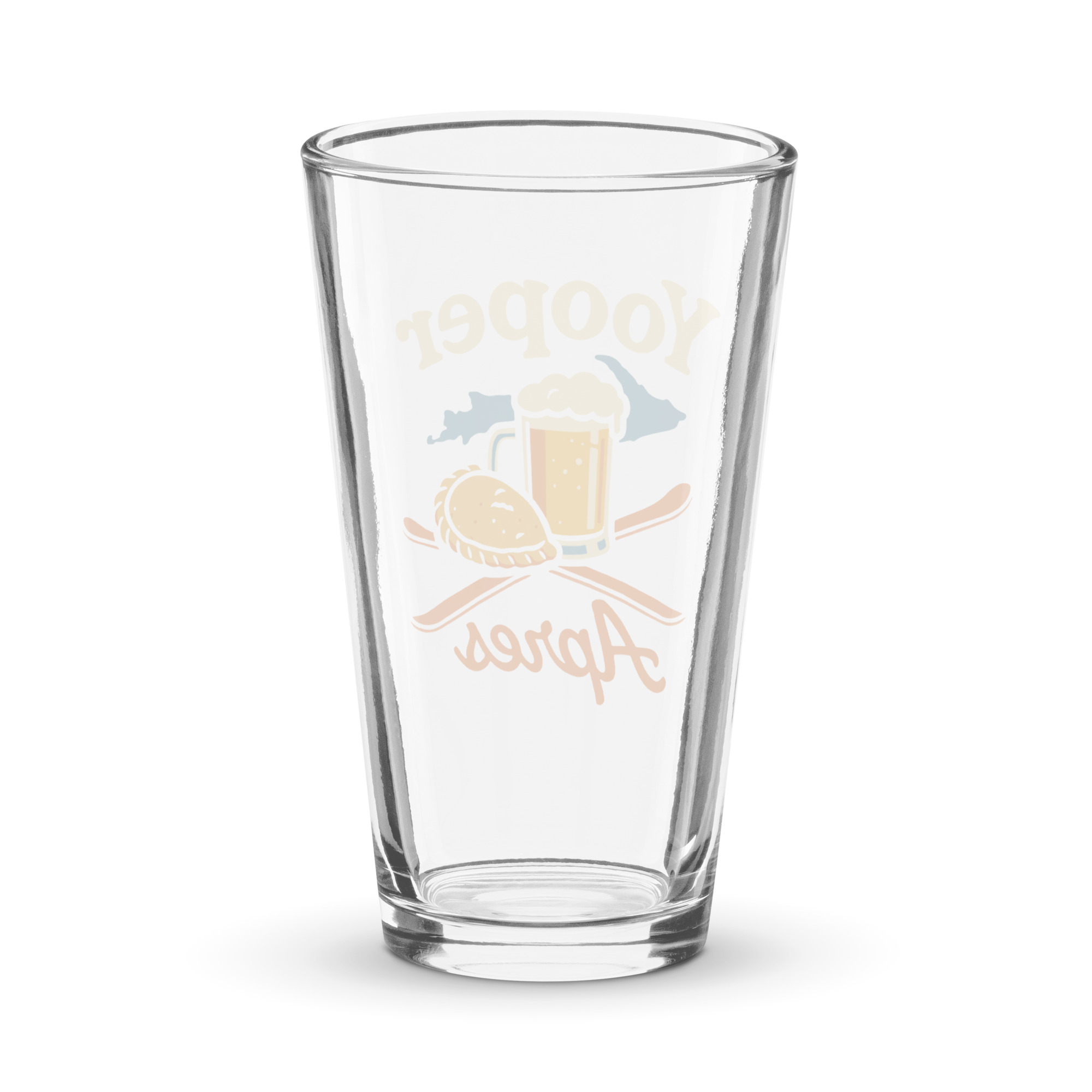 Ski Da UP Yooper Apres pint glass - Image 2