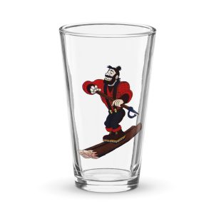 Ski Da UP Logger pint glass