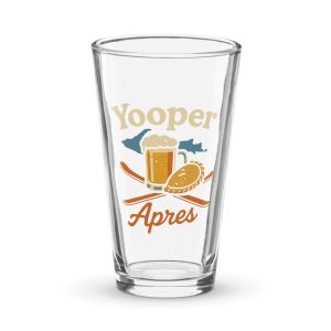 Ski Da UP Yooper Apres pint glass