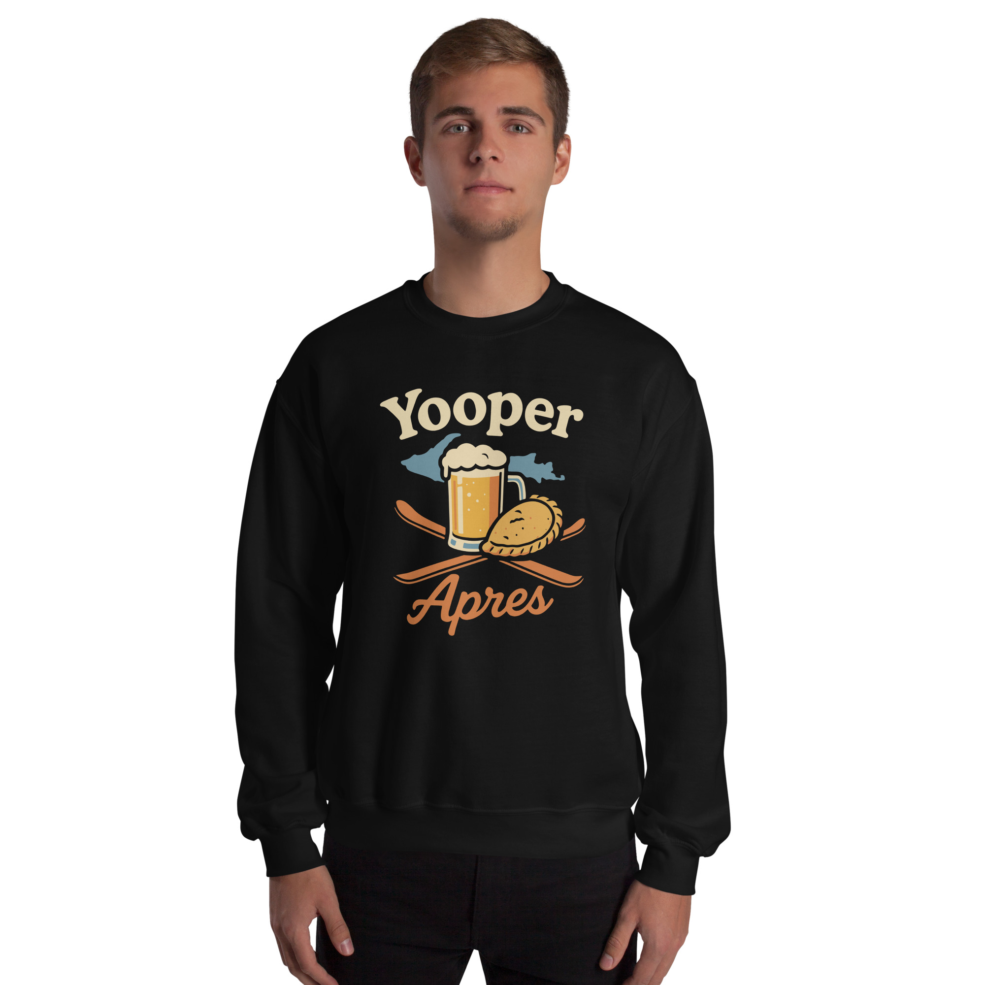Ski Da UP Yooper Apres Unisex Crewneck Sweatshirt - Image 2