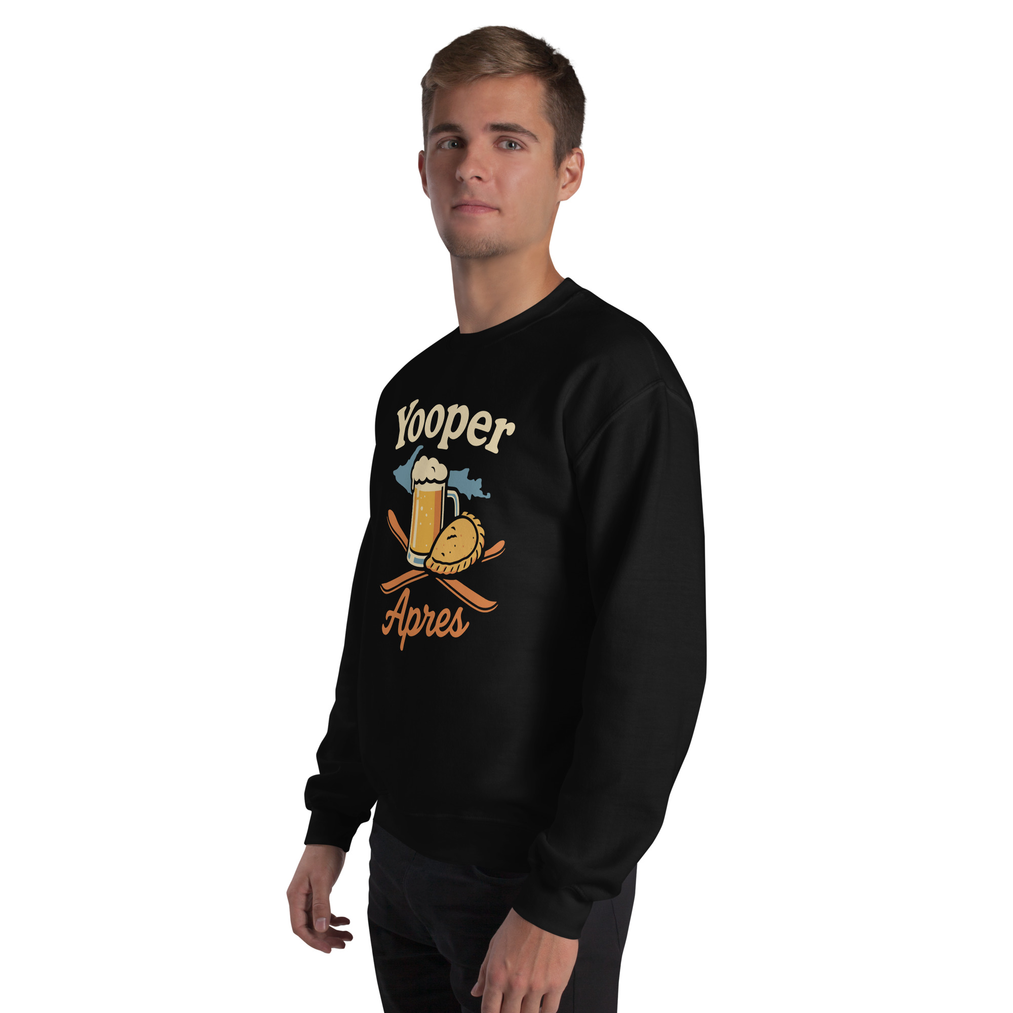 Ski Da UP Yooper Apres Unisex Crewneck Sweatshirt - Image 5
