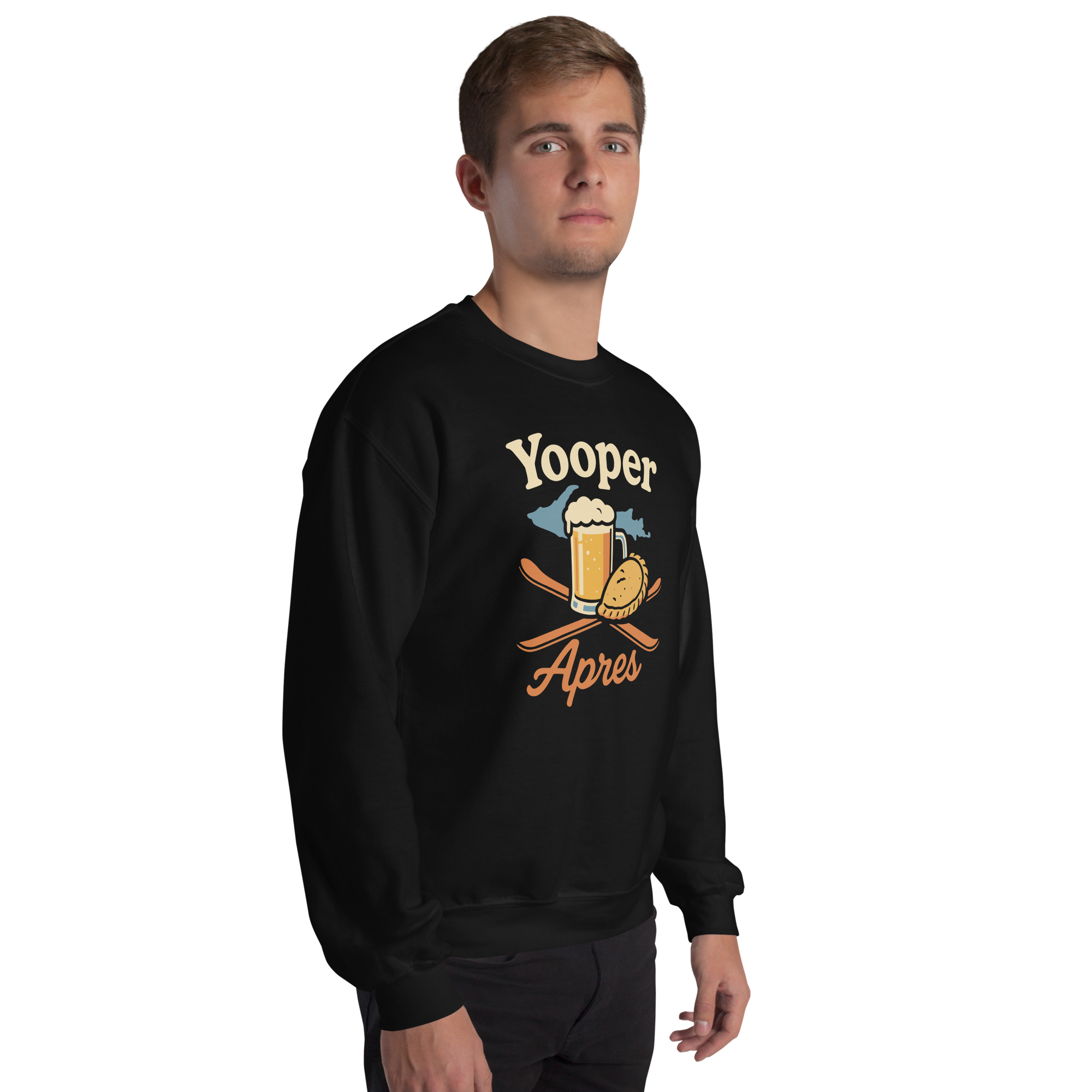 Ski Da UP Yooper Apres Unisex Crewneck Sweatshirt - Image 7