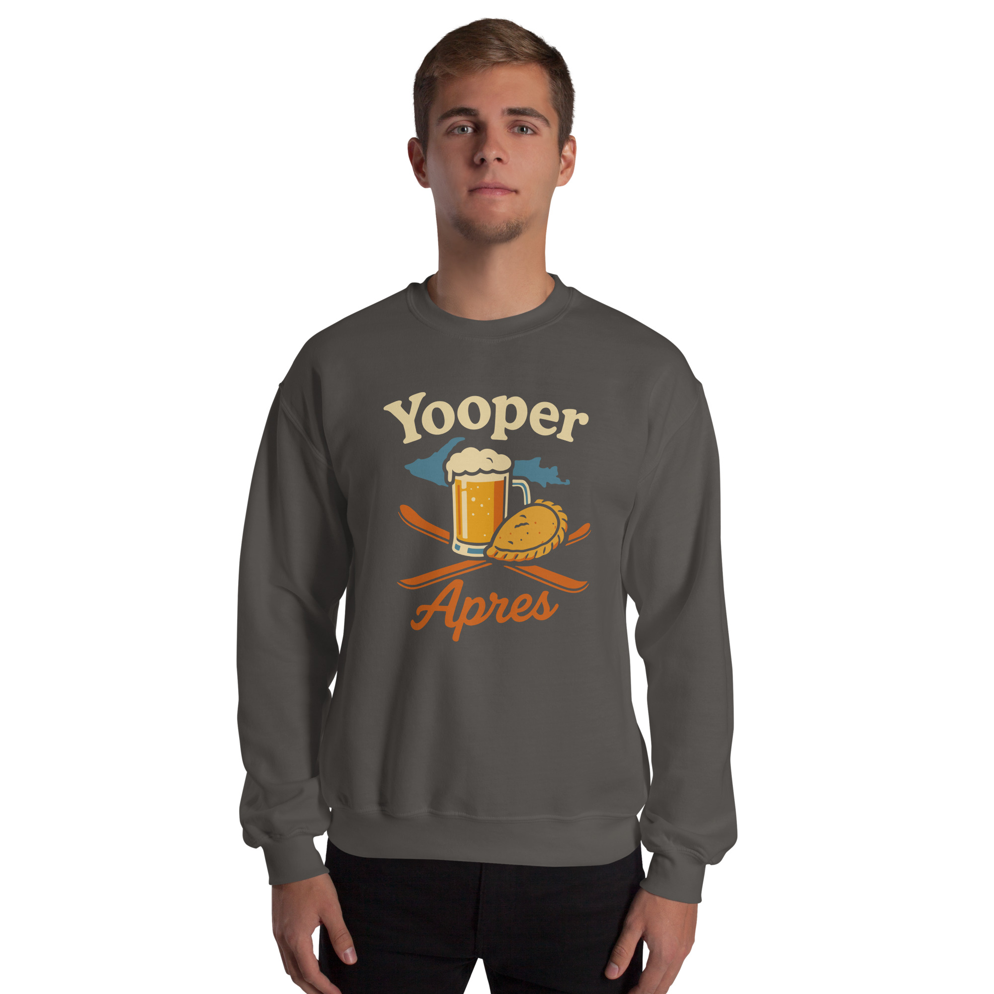 Ski Da UP Yooper Apres Unisex Crewneck Sweatshirt - Image 32
