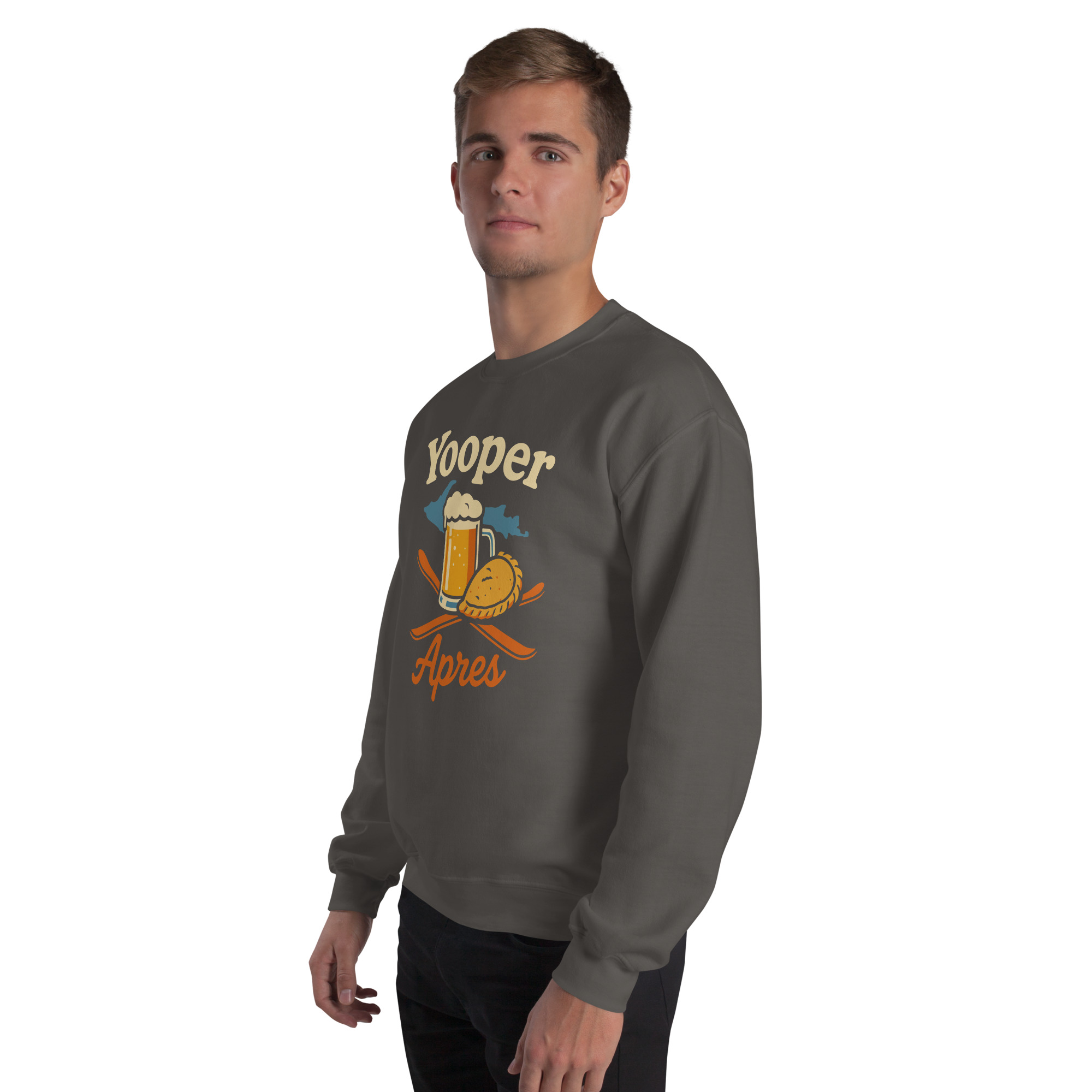 Ski Da UP Yooper Apres Unisex Crewneck Sweatshirt - Image 35
