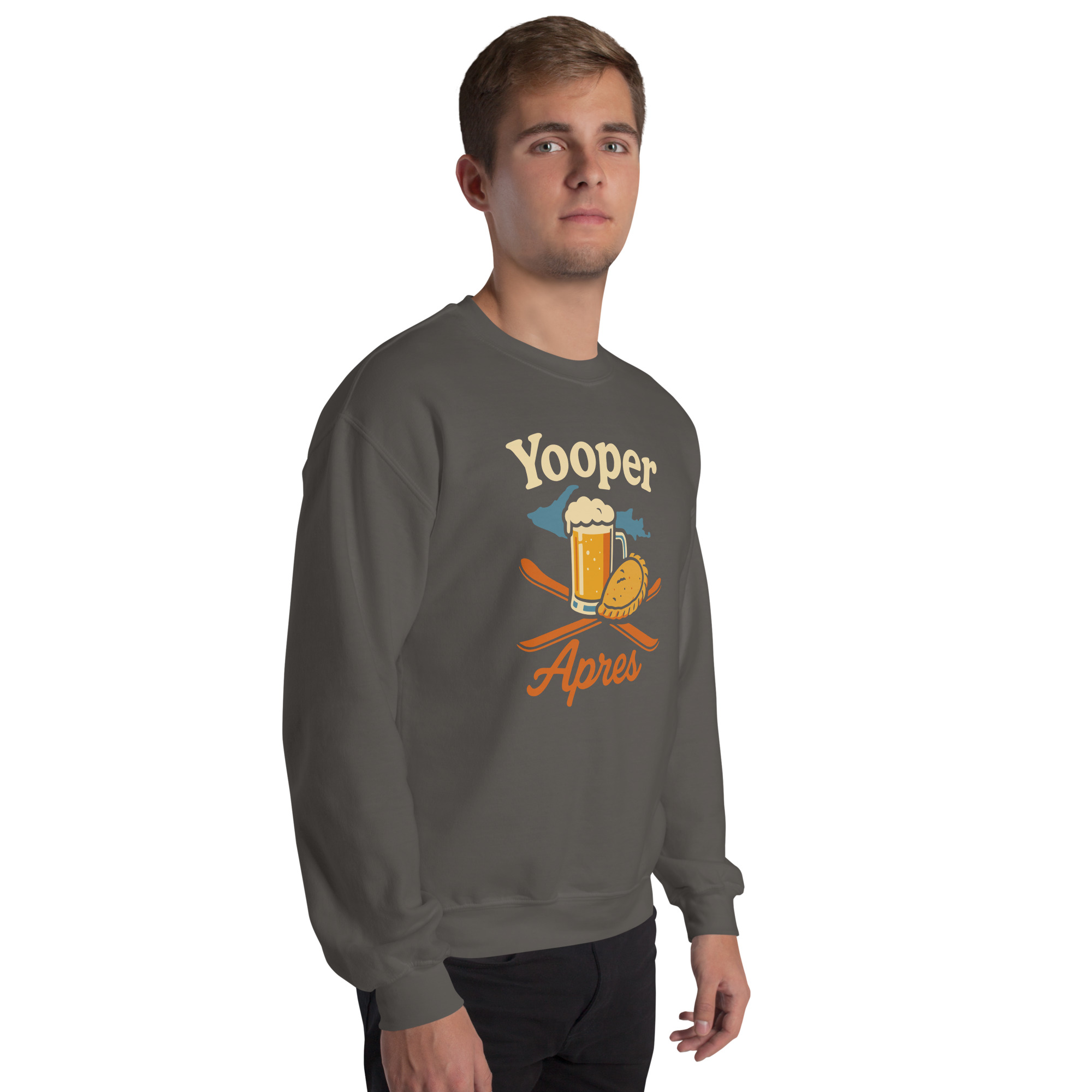Ski Da UP Yooper Apres Unisex Crewneck Sweatshirt - Image 37