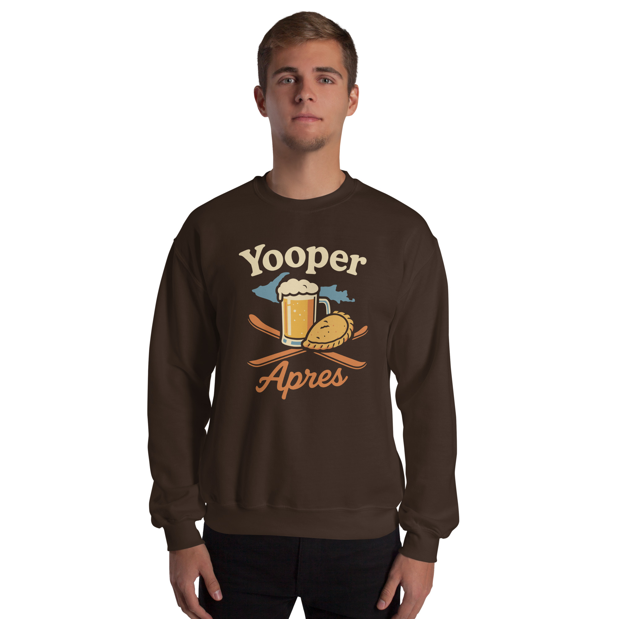 Ski Da UP Yooper Apres Unisex Crewneck Sweatshirt - Image 14