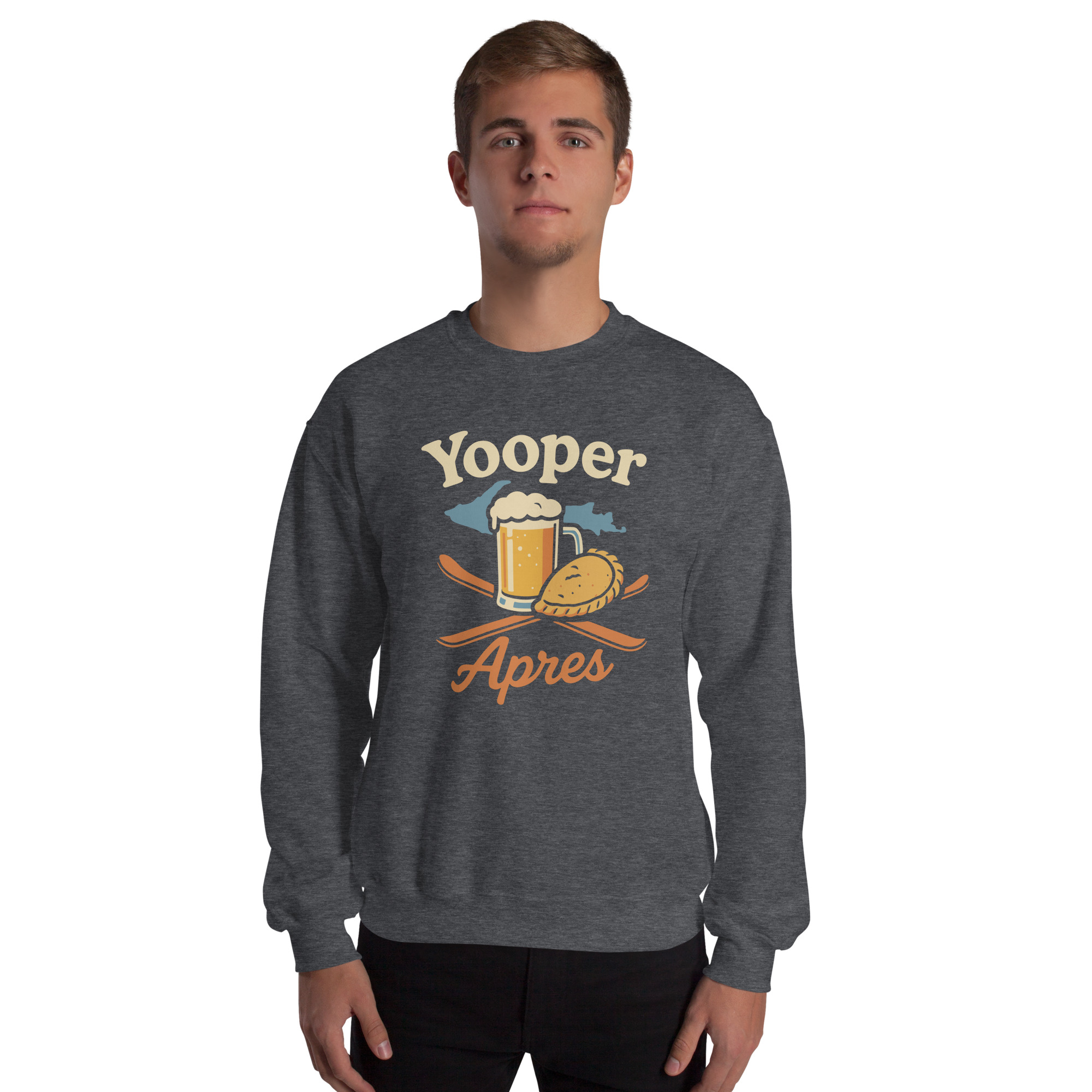 Ski Da UP Yooper Apres Unisex Crewneck Sweatshirt - Image 26
