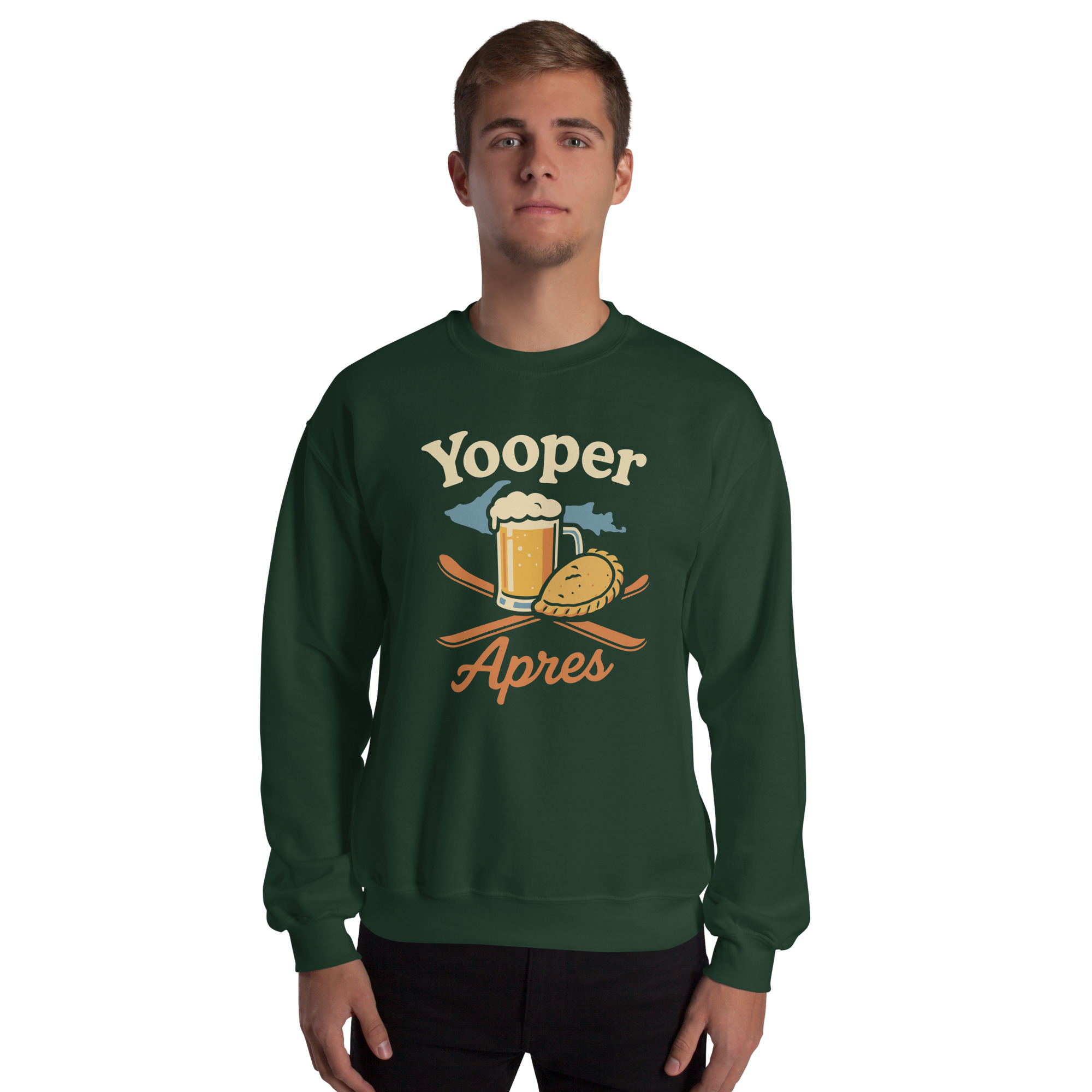 Ski Da UP Yooper Apres Unisex Crewneck Sweatshirt - Image 20
