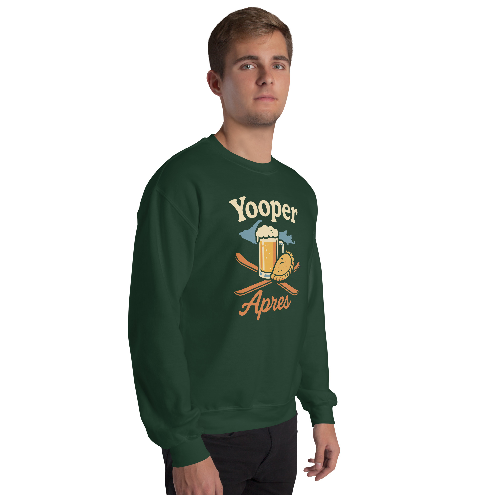 Ski Da UP Yooper Apres Unisex Crewneck Sweatshirt - Image 25