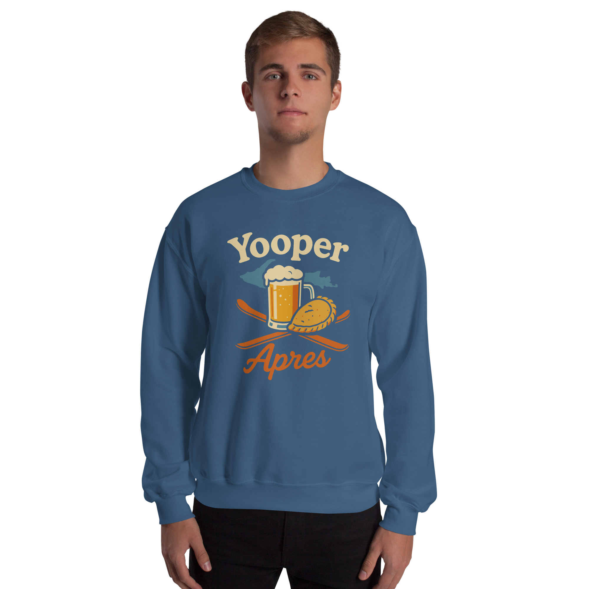 Ski Da UP Yooper Apres Unisex Crewneck Sweatshirt - Image 38