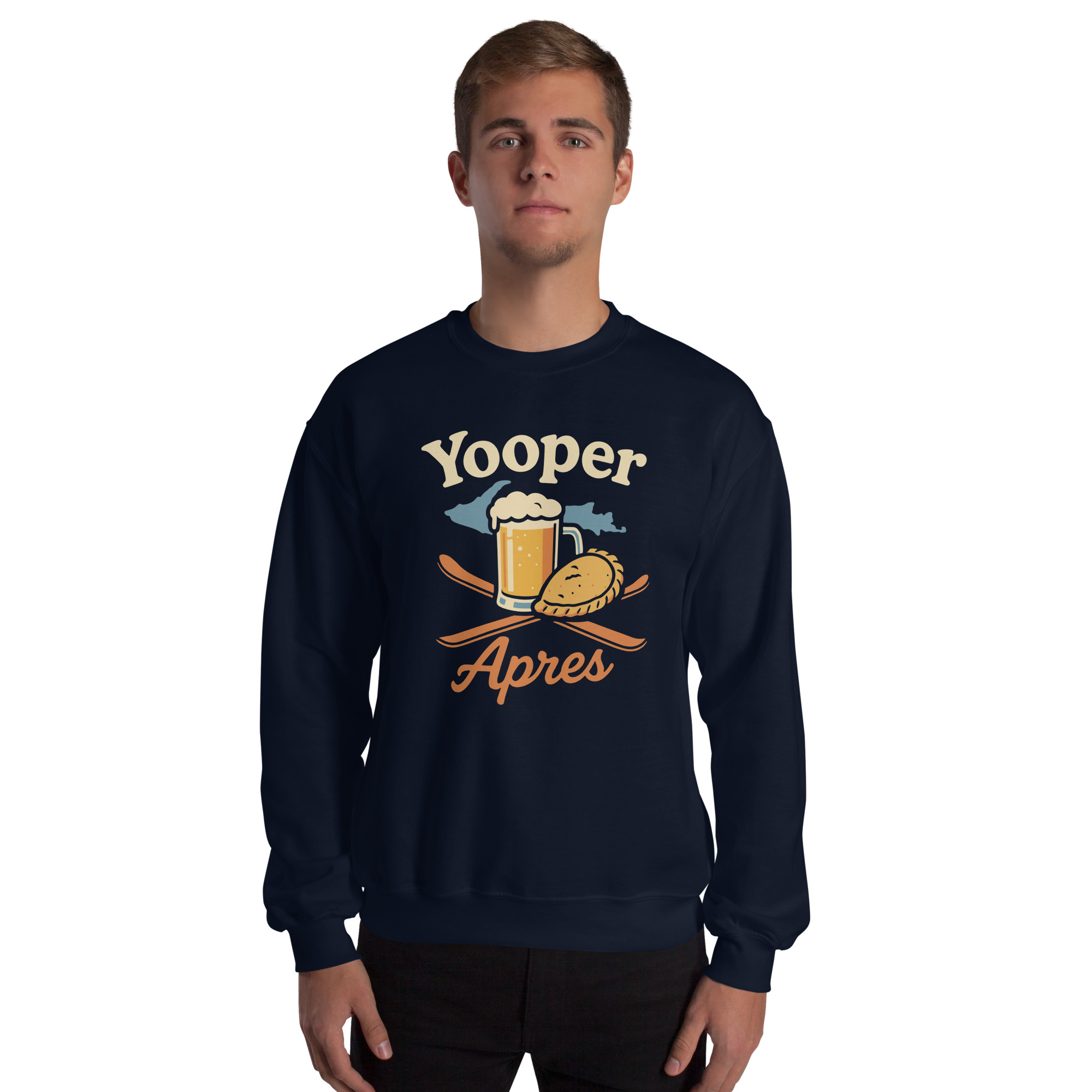 Ski Da UP Yooper Apres Unisex Crewneck Sweatshirt - Image 8