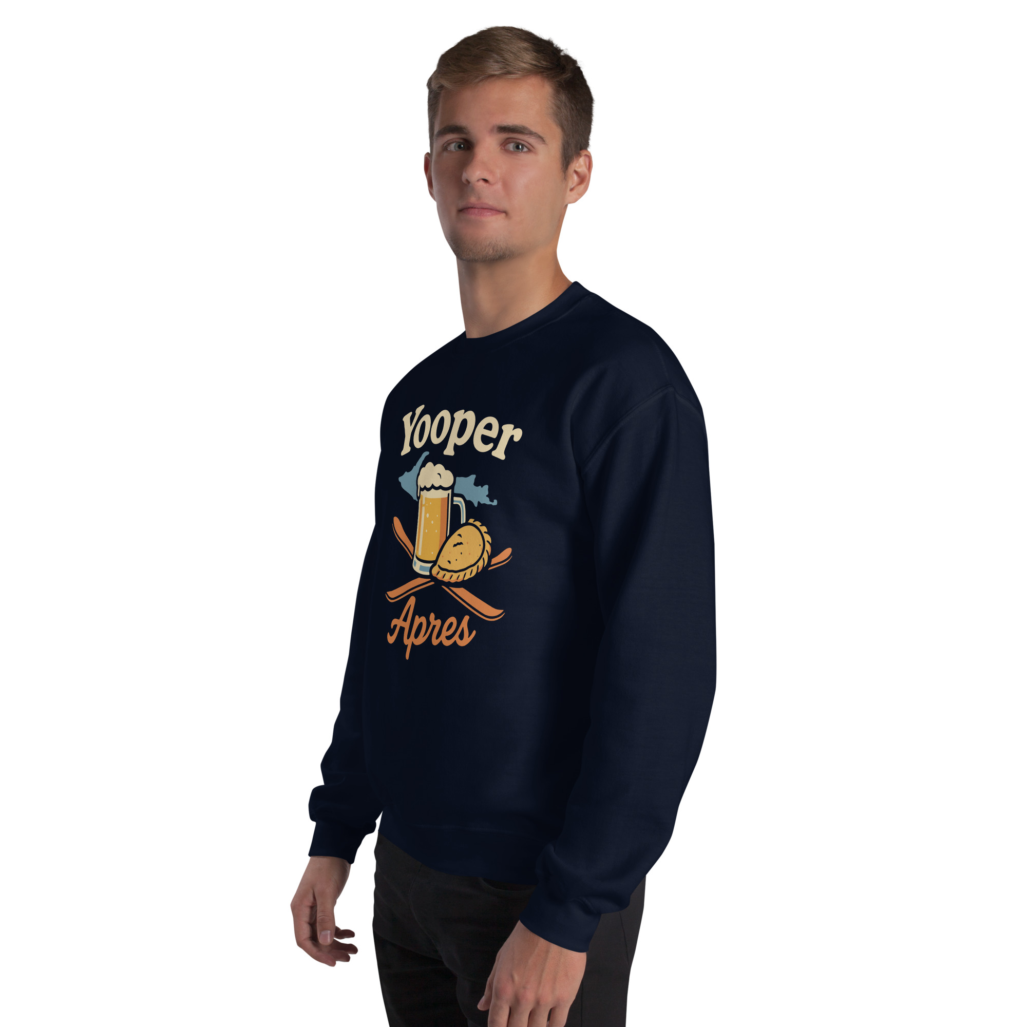 Ski Da UP Yooper Apres Unisex Crewneck Sweatshirt - Image 11