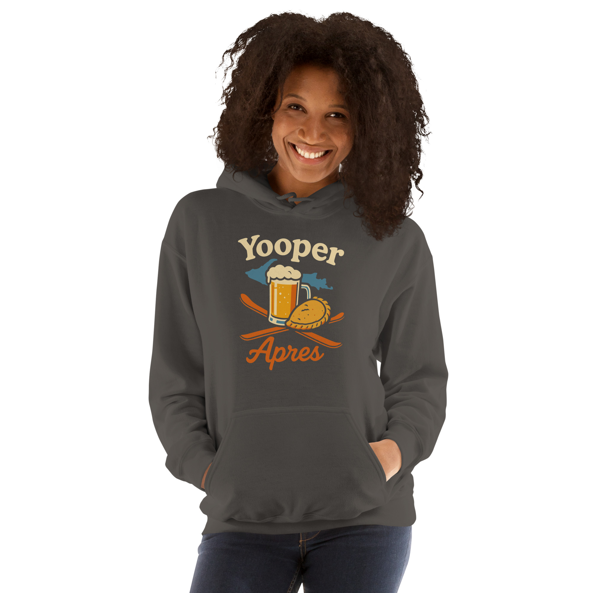 Ski Da UP Yooper Apres Unisex Hoodie - Image 9