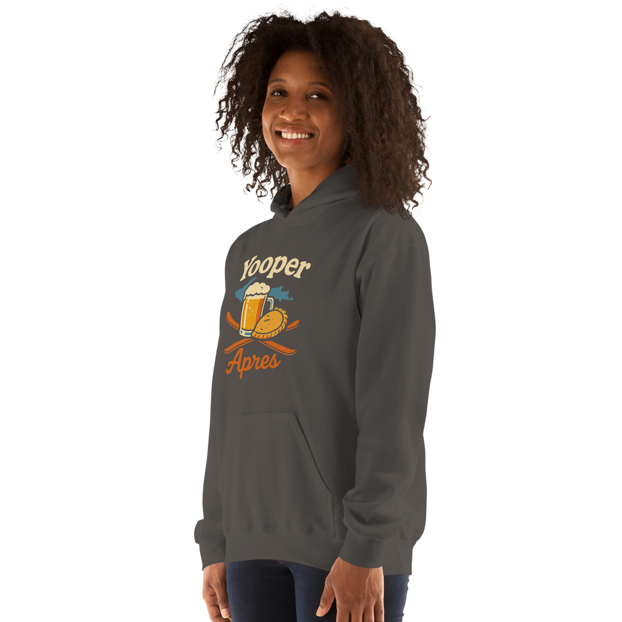 Ski Da UP Yooper Apres Unisex Hoodie - Image 11