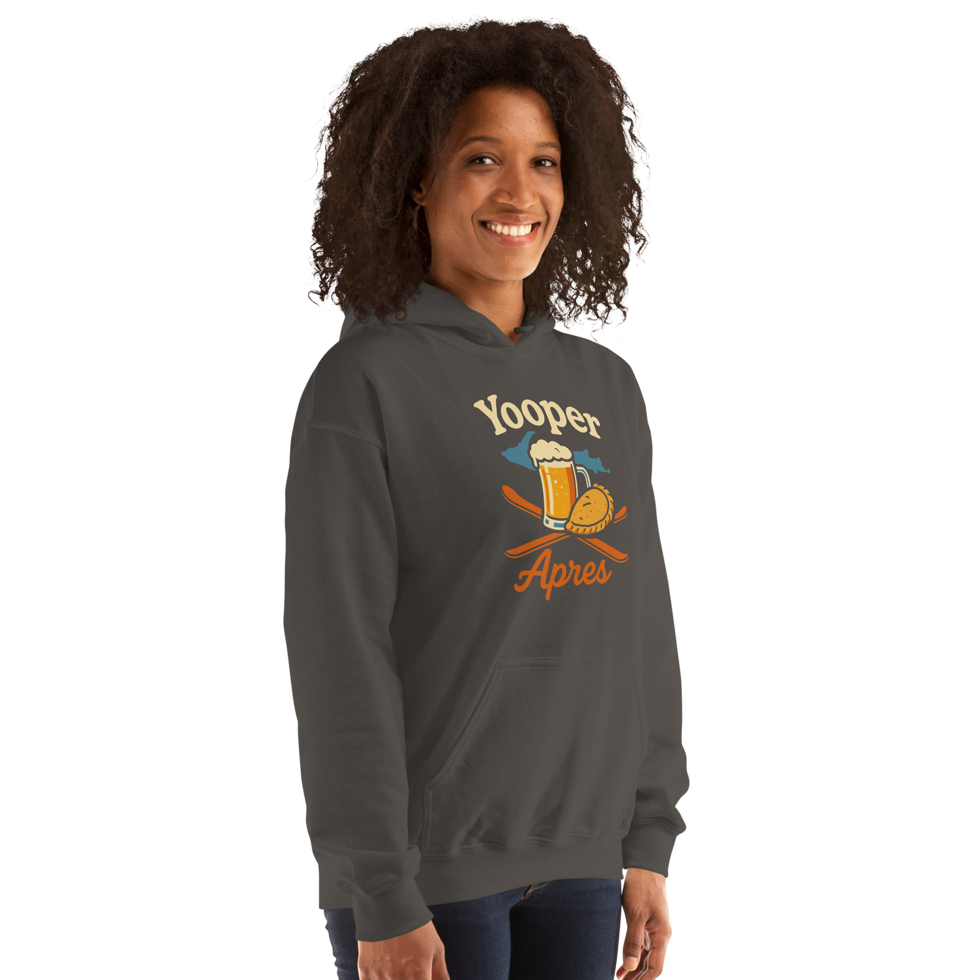 Ski Da UP Yooper Apres Unisex Hoodie - Image 13