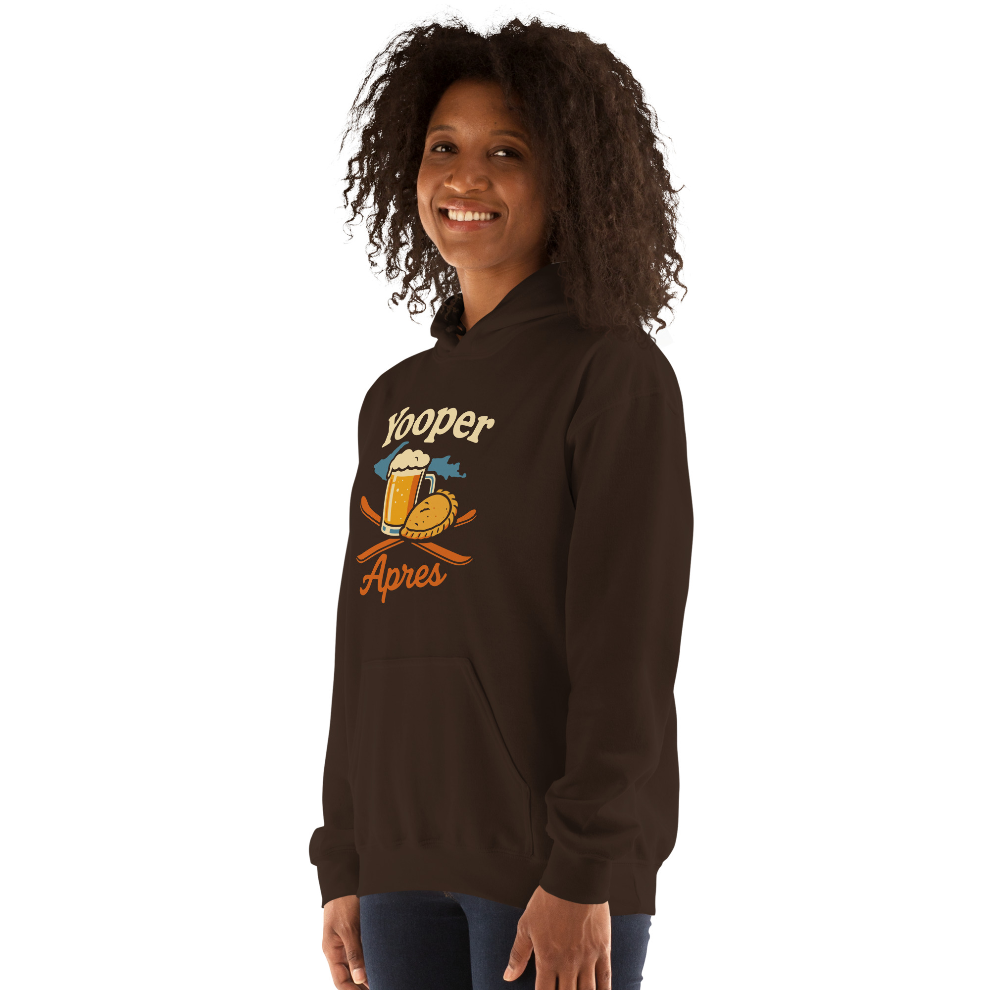 Ski Da UP Yooper Apres Unisex Hoodie - Image 17