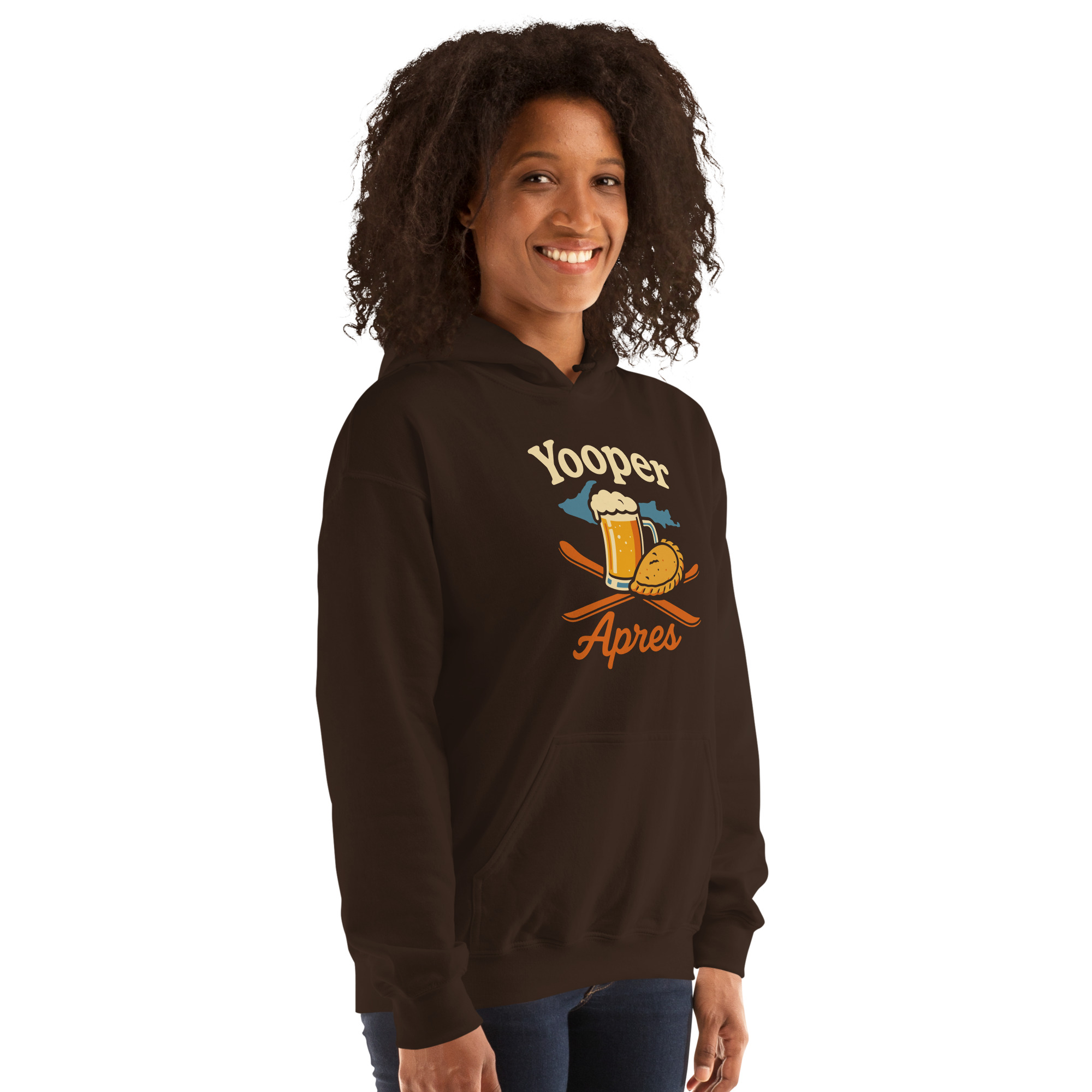 Ski Da UP Yooper Apres Unisex Hoodie - Image 19