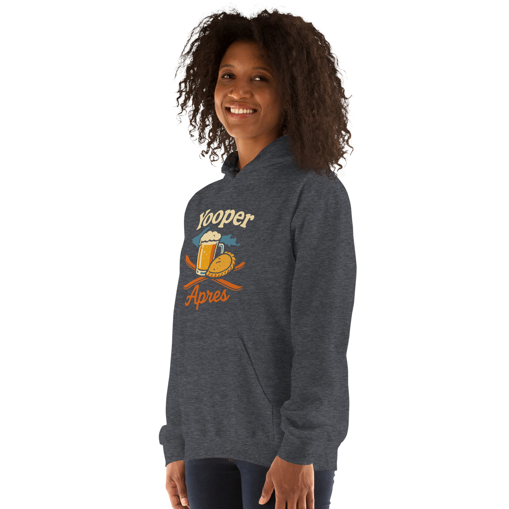 Ski Da UP Yooper Apres Unisex Hoodie - Image 23