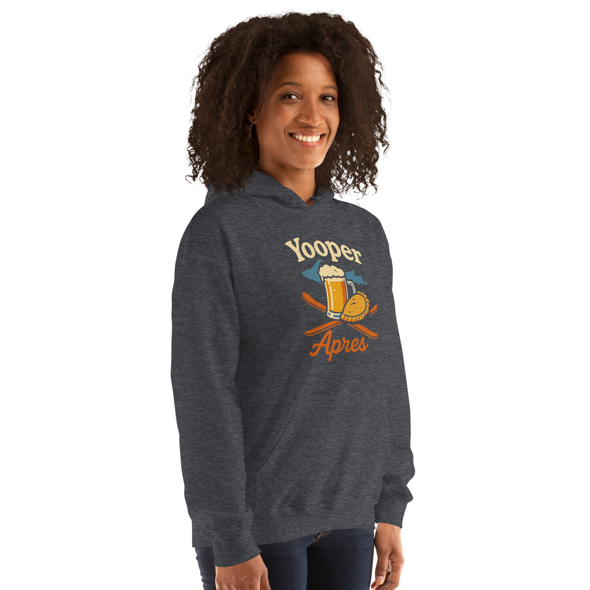 Ski Da UP Yooper Apres Unisex Hoodie - Image 25