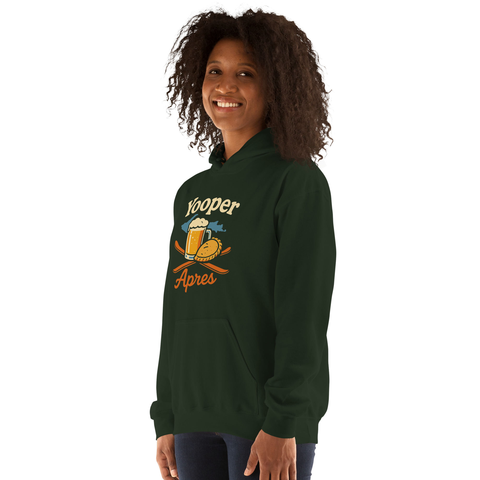 Ski Da UP Yooper Apres Unisex Hoodie - Image 29