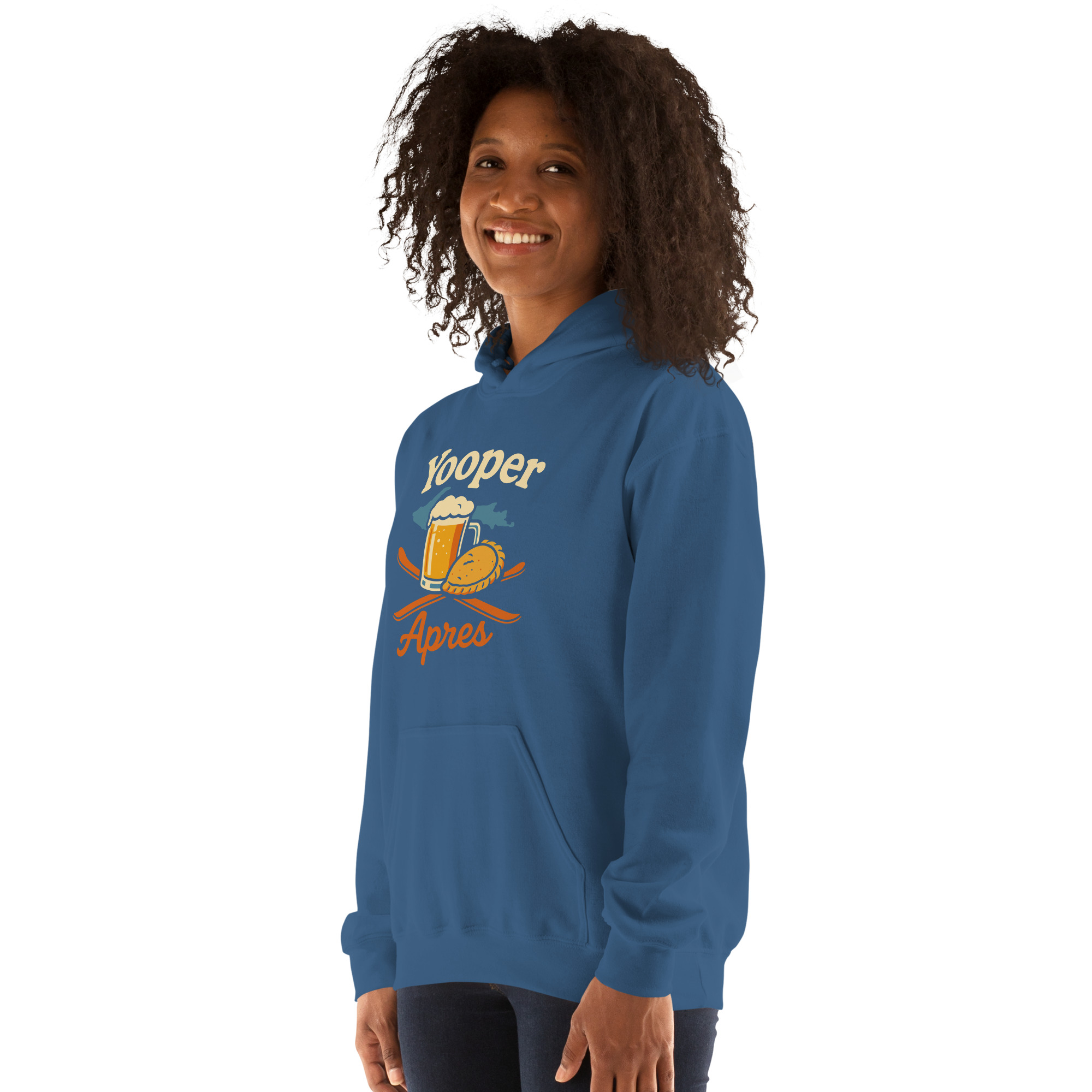 Ski Da UP Yooper Apres Unisex Hoodie - Image 41