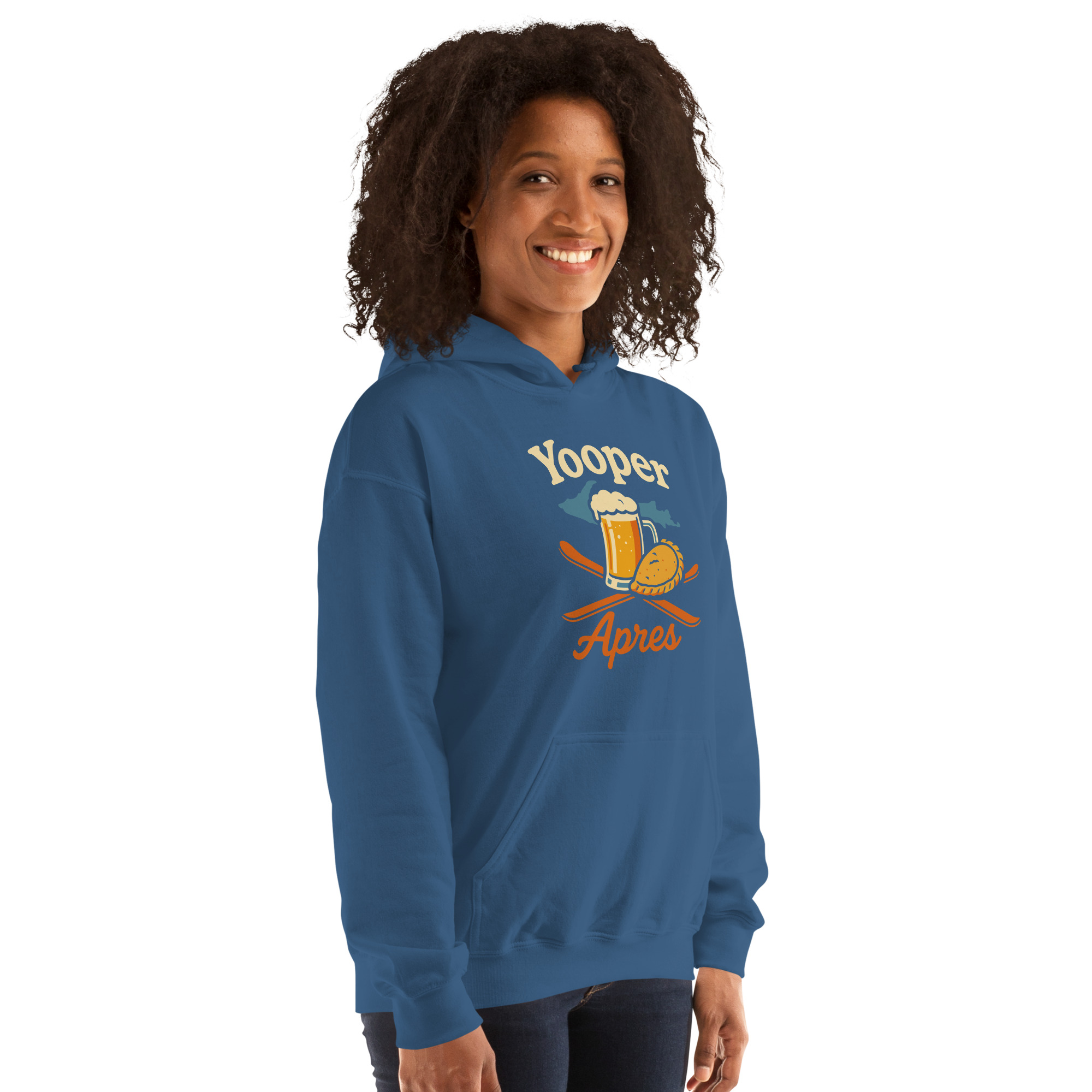 Ski Da UP Yooper Apres Unisex Hoodie - Image 43