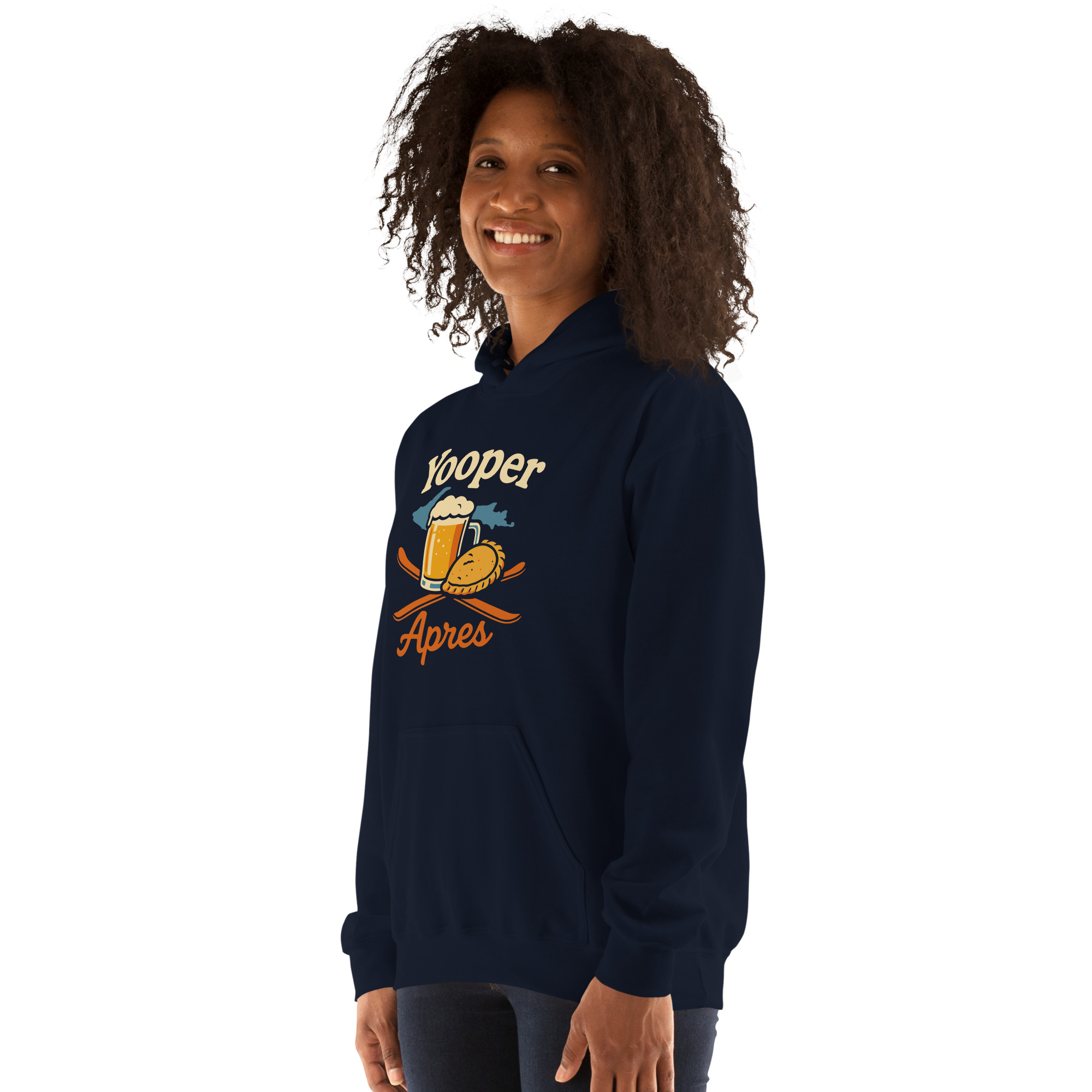 Ski Da UP Yooper Apres Unisex Hoodie - Image 47