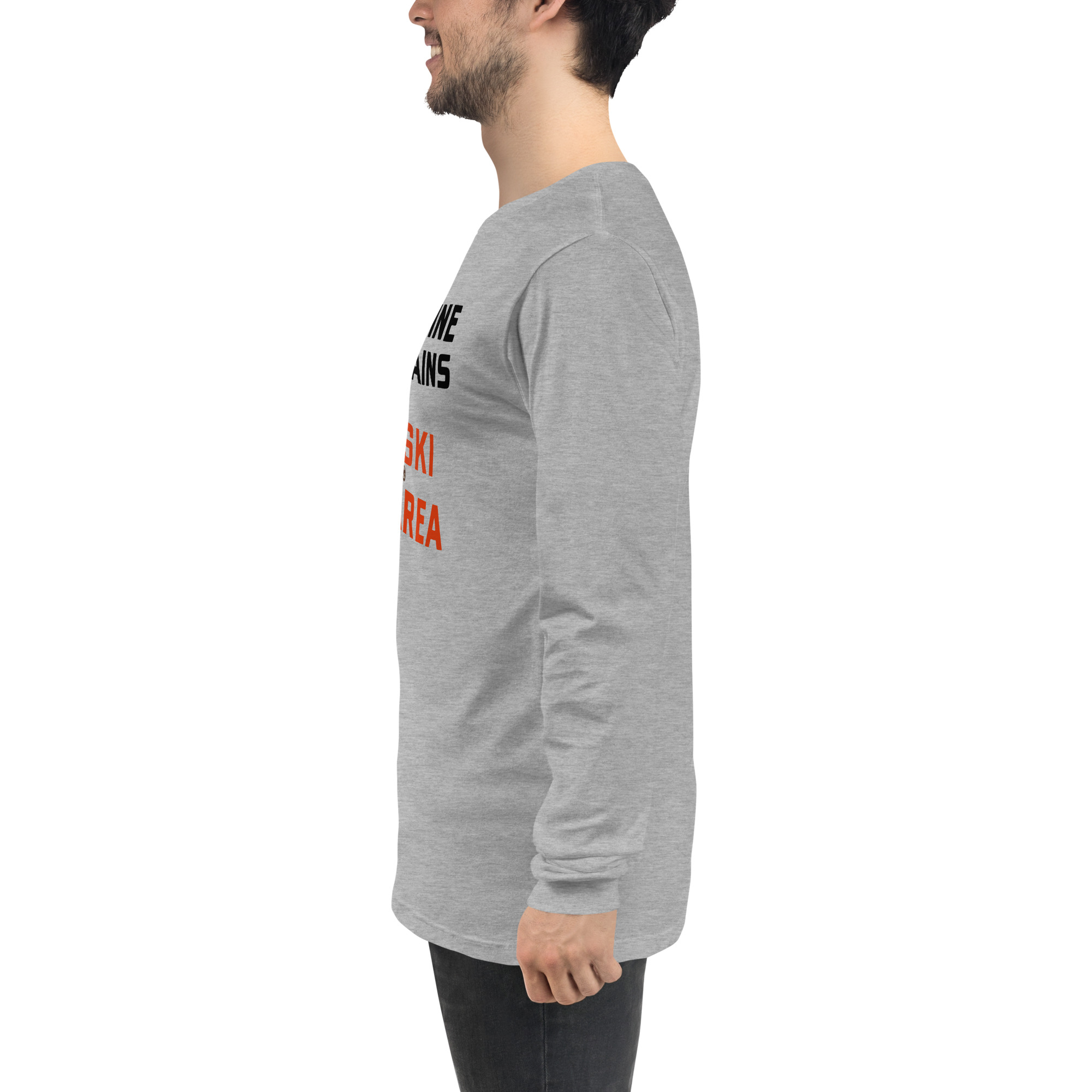 Ski Da UP Porkies Sign Unisex Long Sleeve Tee - Image 15