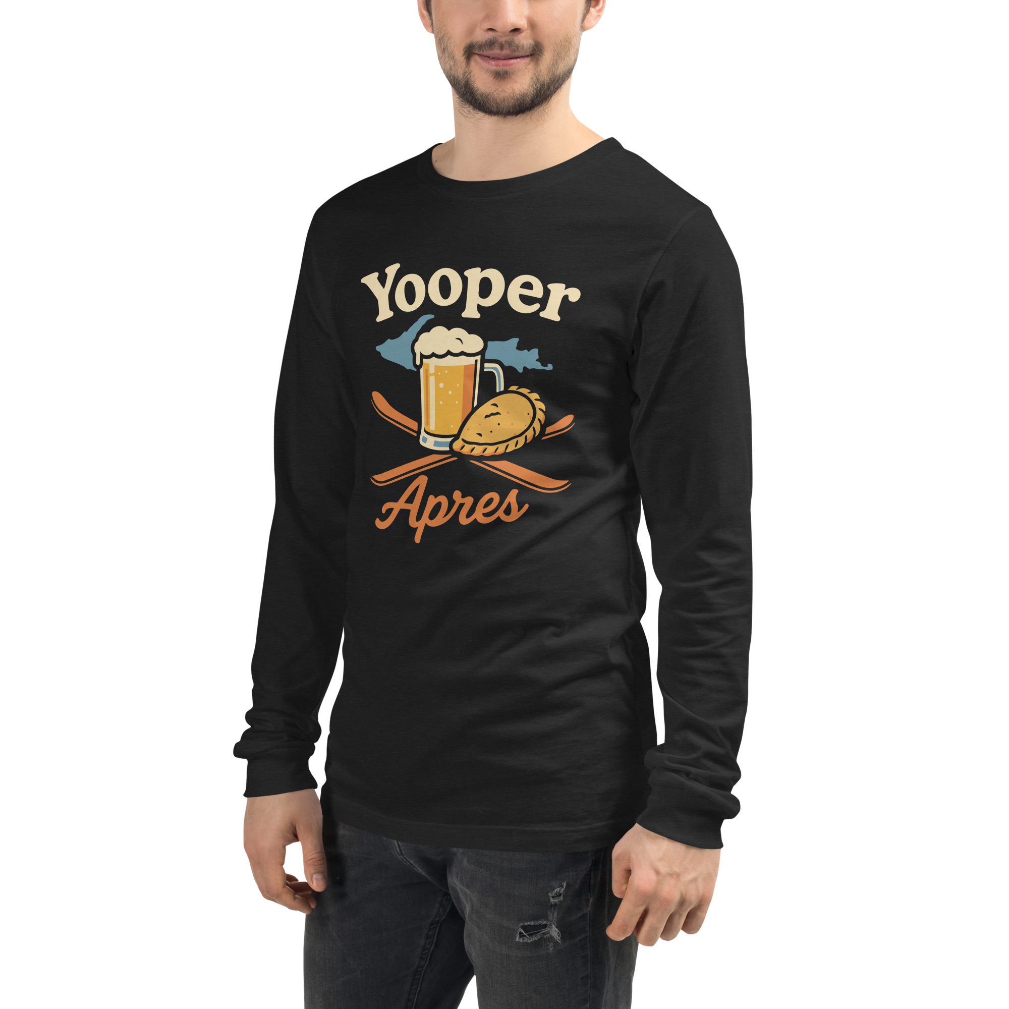 Ski Da UP Yooper Apres Unisex Long Sleeve Tee - Image 5