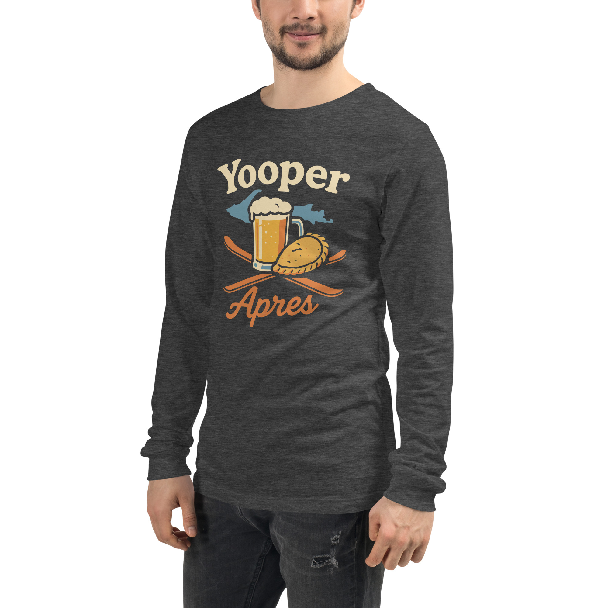Ski Da UP Yooper Apres Unisex Long Sleeve Tee - Image 23