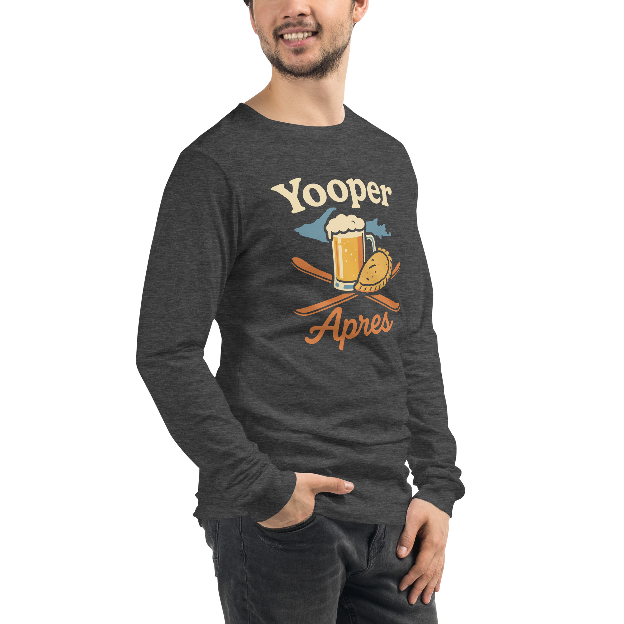 Ski Da UP Yooper Apres Unisex Long Sleeve Tee - Image 24