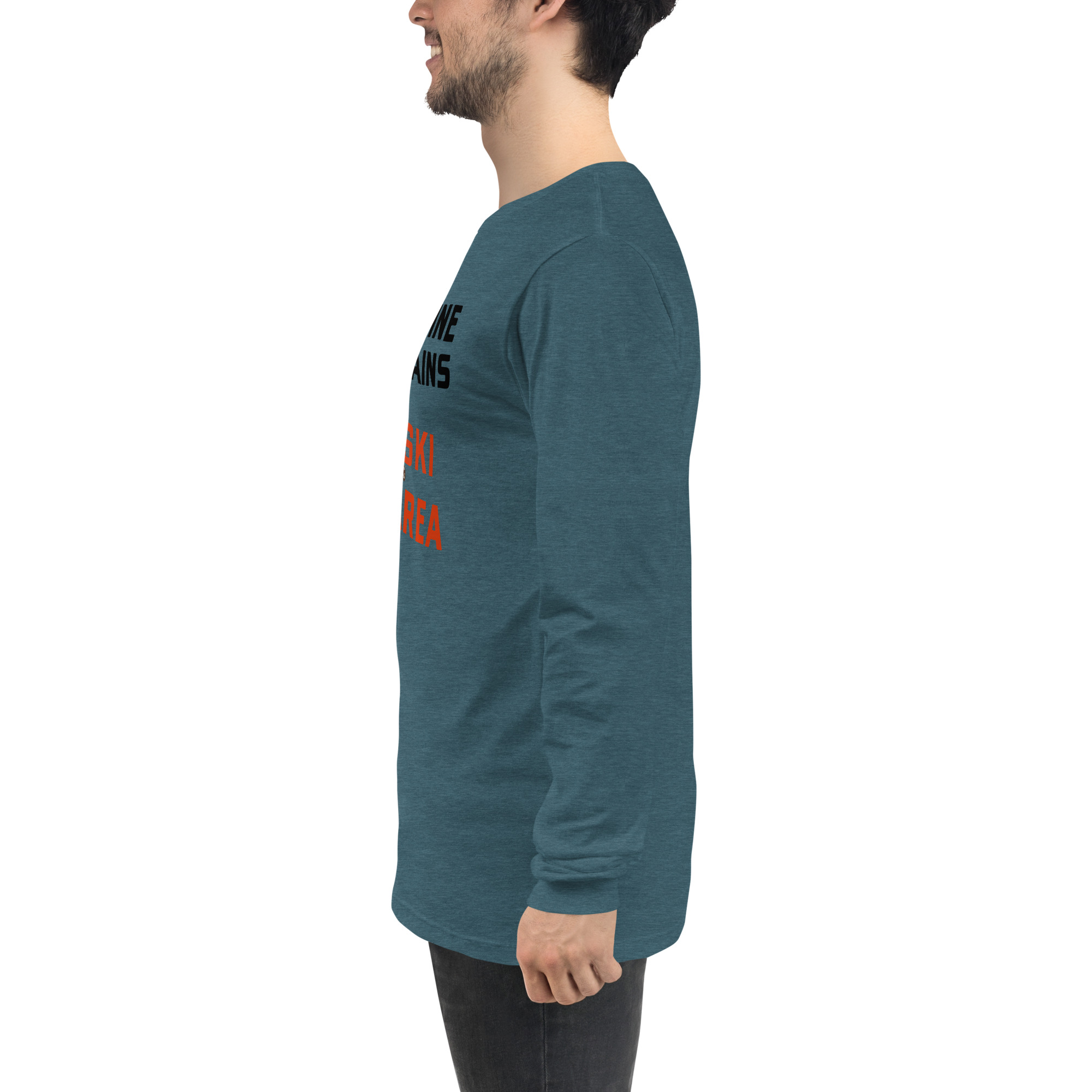 Ski Da UP Porkies Sign Unisex Long Sleeve Tee - Image 3