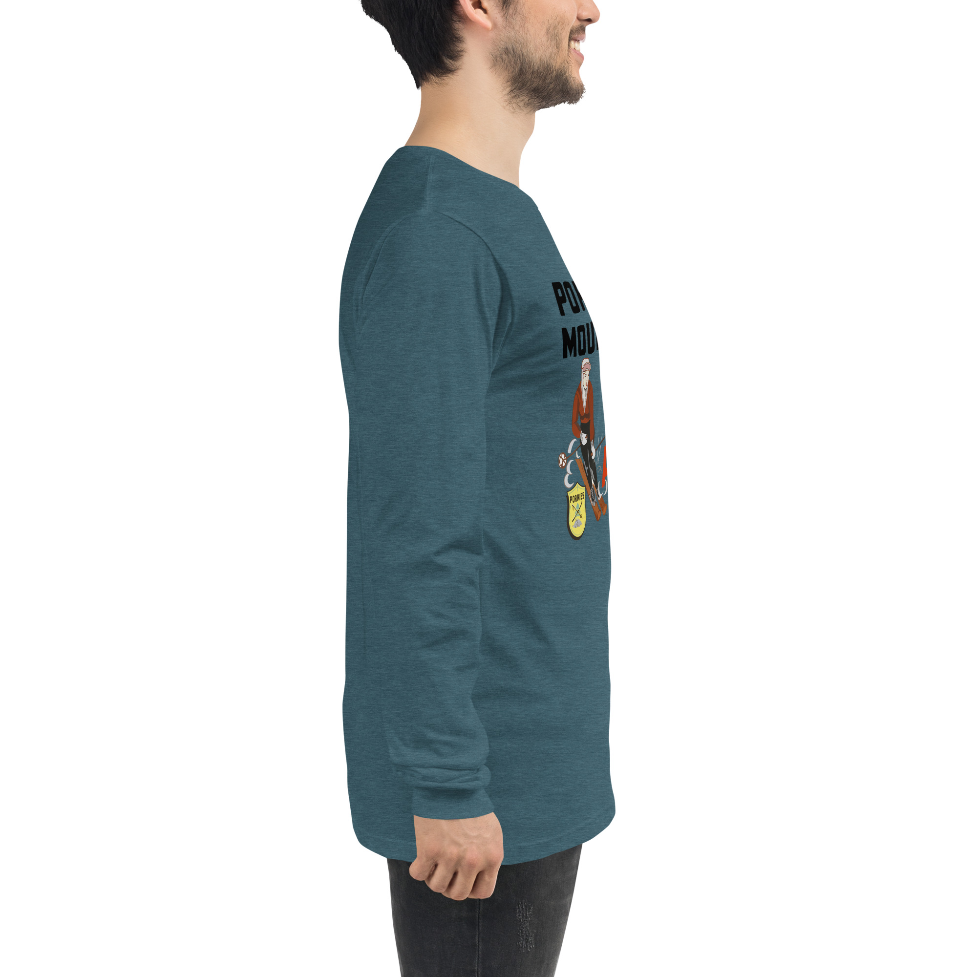 Ski Da UP Porkies Sign Unisex Long Sleeve Tee - Image 4