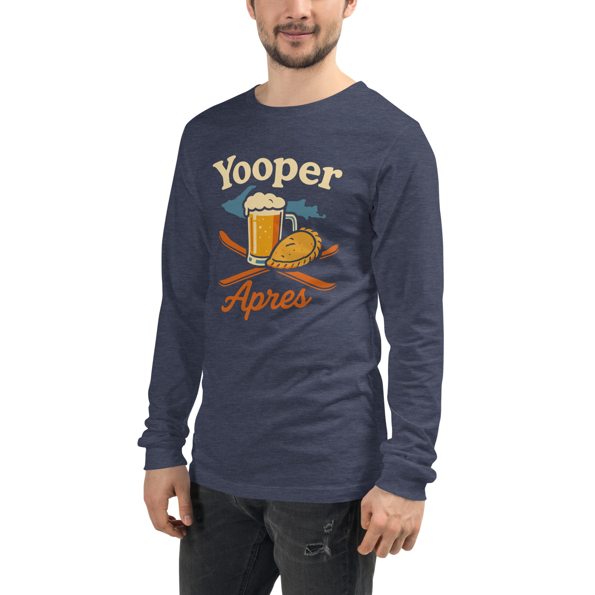 Ski Da UP Yooper Apres Unisex Long Sleeve Tee - Image 29